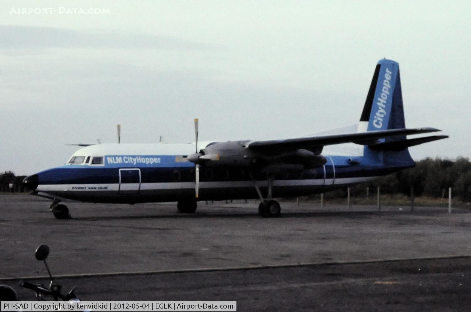 PH-SAD, 1965 Fokker F-27 Friendship 200 C/N 10272, At Blackbushe.