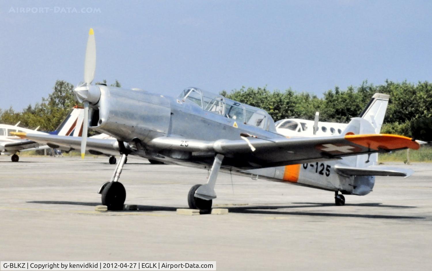 G-BLKZ, 1948 Pilatus P2-05 C/N 45, Ex Swiss Air Force. At Blackbushe.