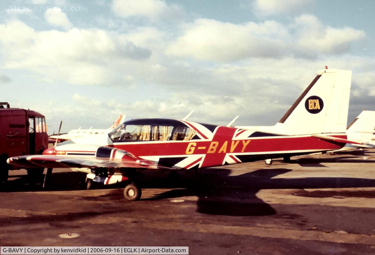 G-BAVY, 1973 Piper PA-23-250 Aztec C/N 27-7305017, At Blackbushe.