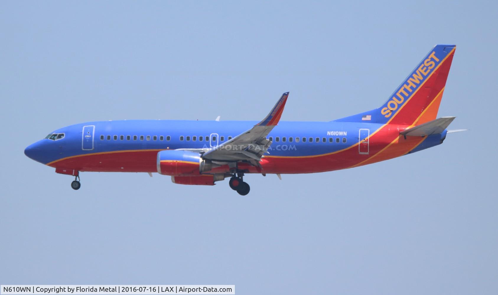 N610WN, 1995 Boeing 737-3H4 C/N 27696, Southwest