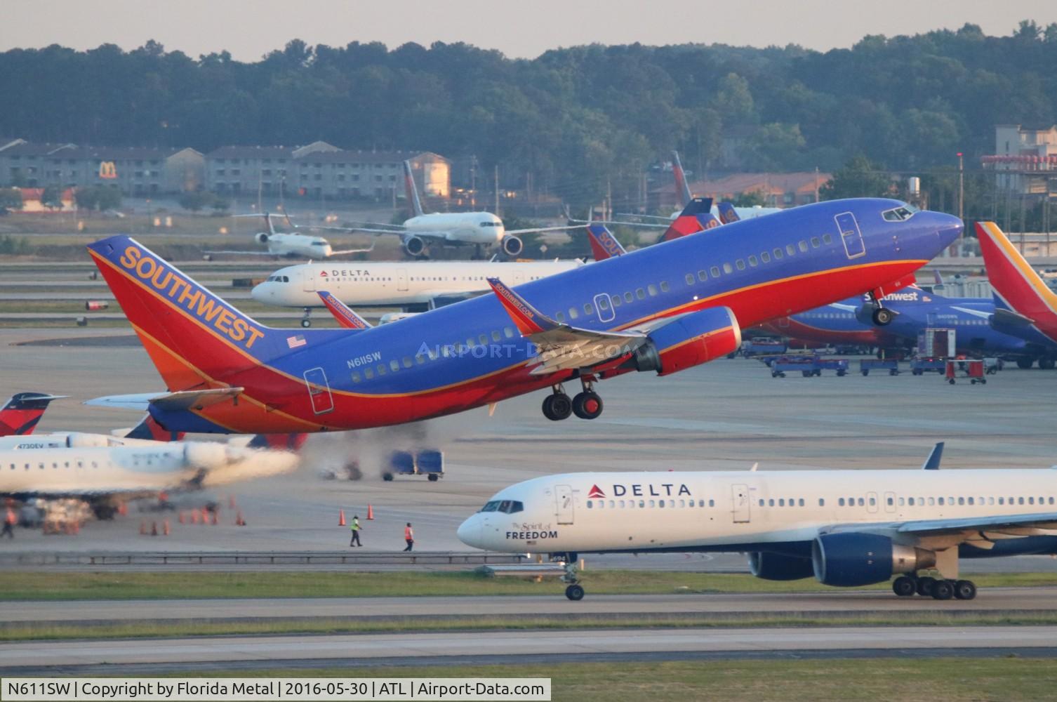 N611SW, 1995 Boeing 737-3H4 C/N 27697, Southwest