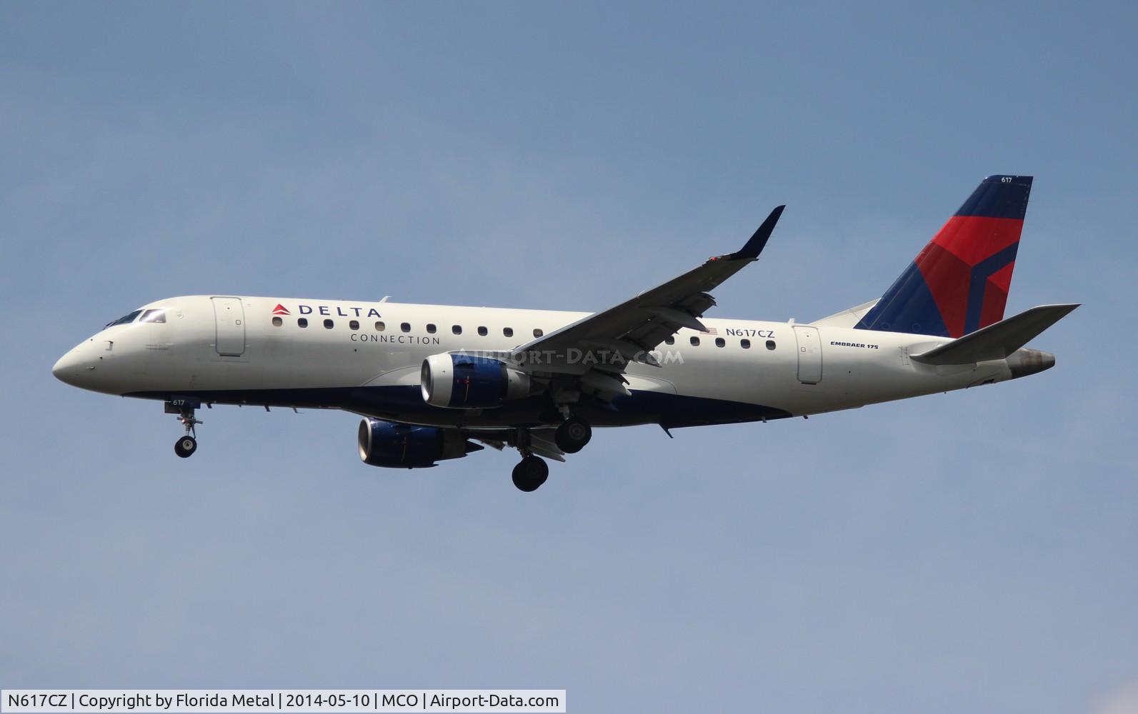 N617CZ, 2008 Embraer 175LR (ERJ-170-200LR) C/N 17000210, Delta Connection