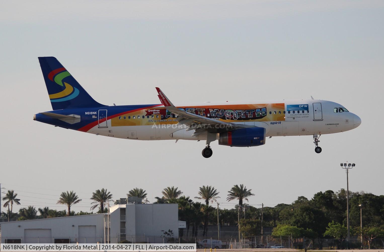 N618NK, 2012 Airbus A320-232 C/N 5458, Spirit Airlines Ft Worth