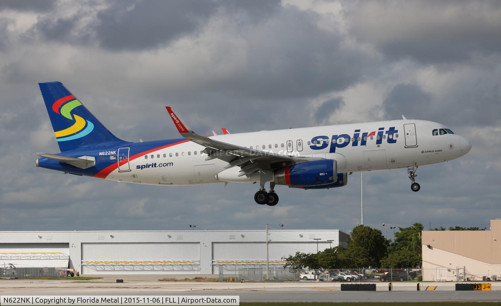 N622NK, 2013 Airbus A320-232 C/N 5804, Spirit
