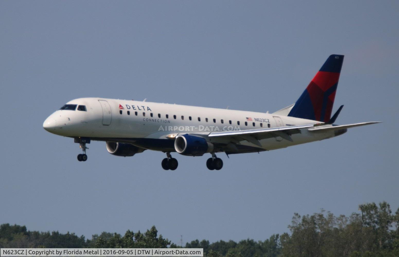 N623CZ, 2008 Embraer 175LR (ERJ-170-200LR) C/N 17000221, Delta Connection