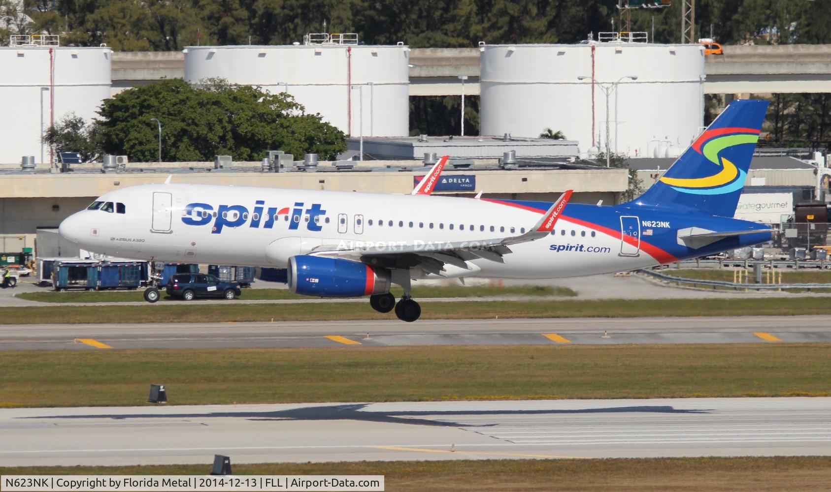 N623NK, 2013 Airbus A320-232 C/N 5861, Spirit