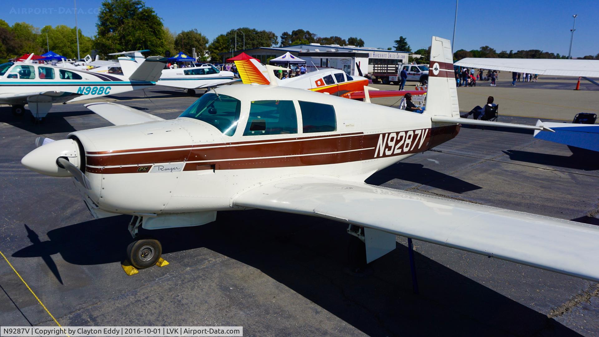 N9287V, 1969 Mooney M20C Ranger C/N 690080, Ranger Mooney at Livermore Airport in California. 2016.