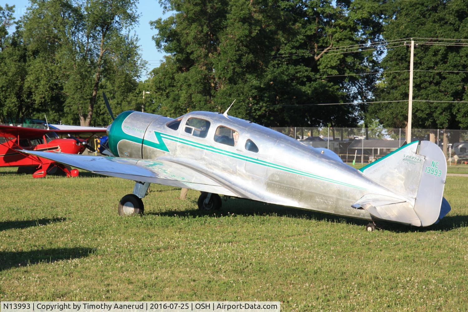 N13993, 1937 Spartan 7W Executive C/N 2, 1937 Spartan 7W, c/n: 2