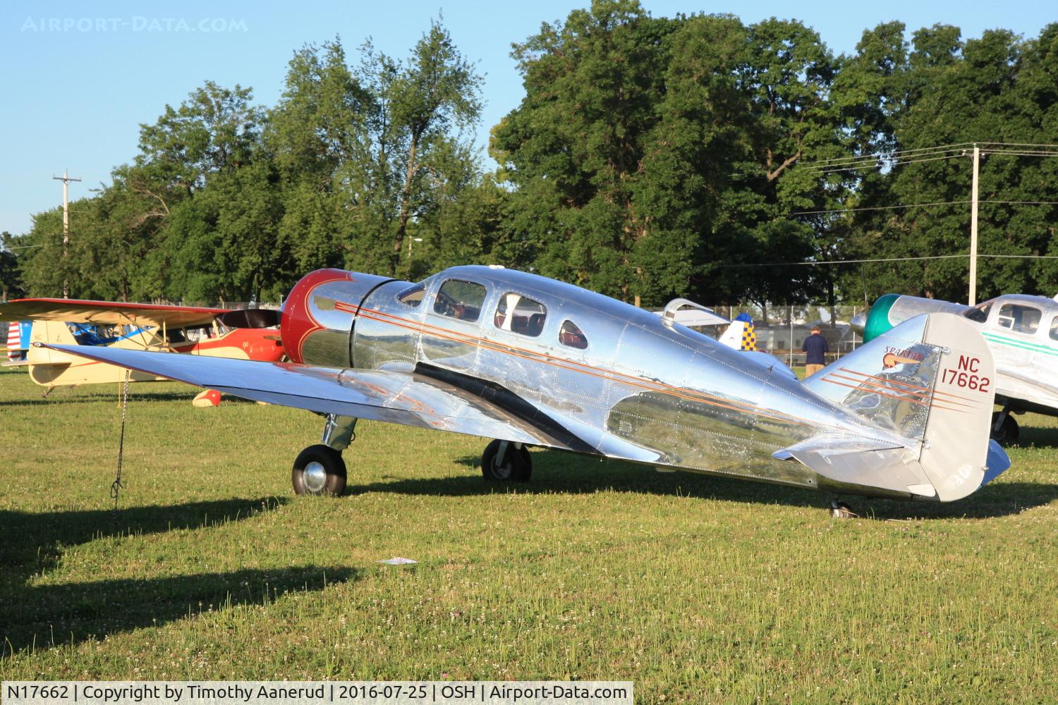N17662, 1940 Spartan 7W Executive C/N 28, 1940 Spartan 7W, c/n: 28