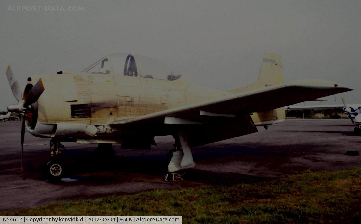 N54612, 1951 North American T-28A Fennec C/N 174-228, At Blackbushe.