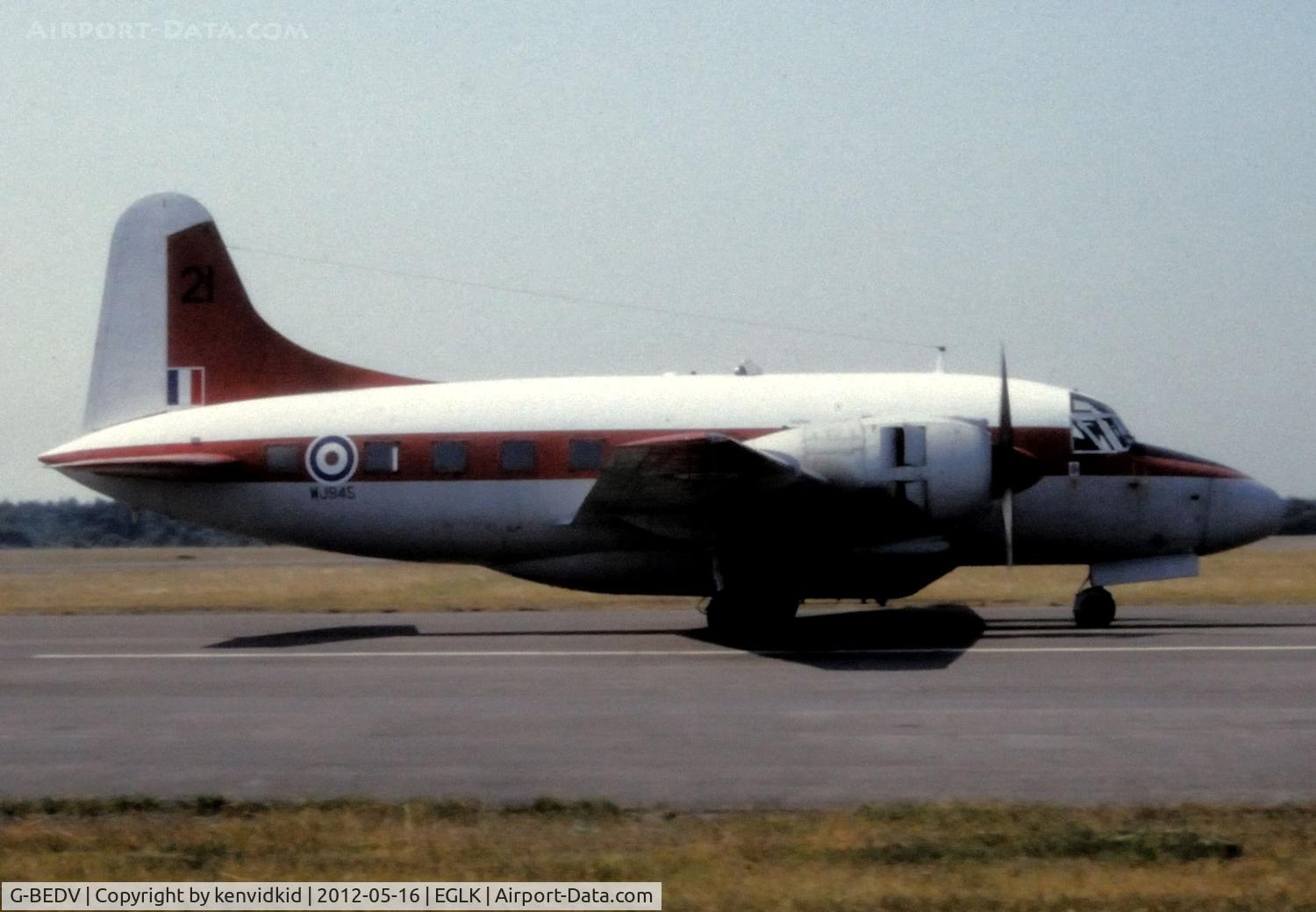 G-BEDV, 1953 Vickers Varsity T.1 C/N 619, At Blackbushe.