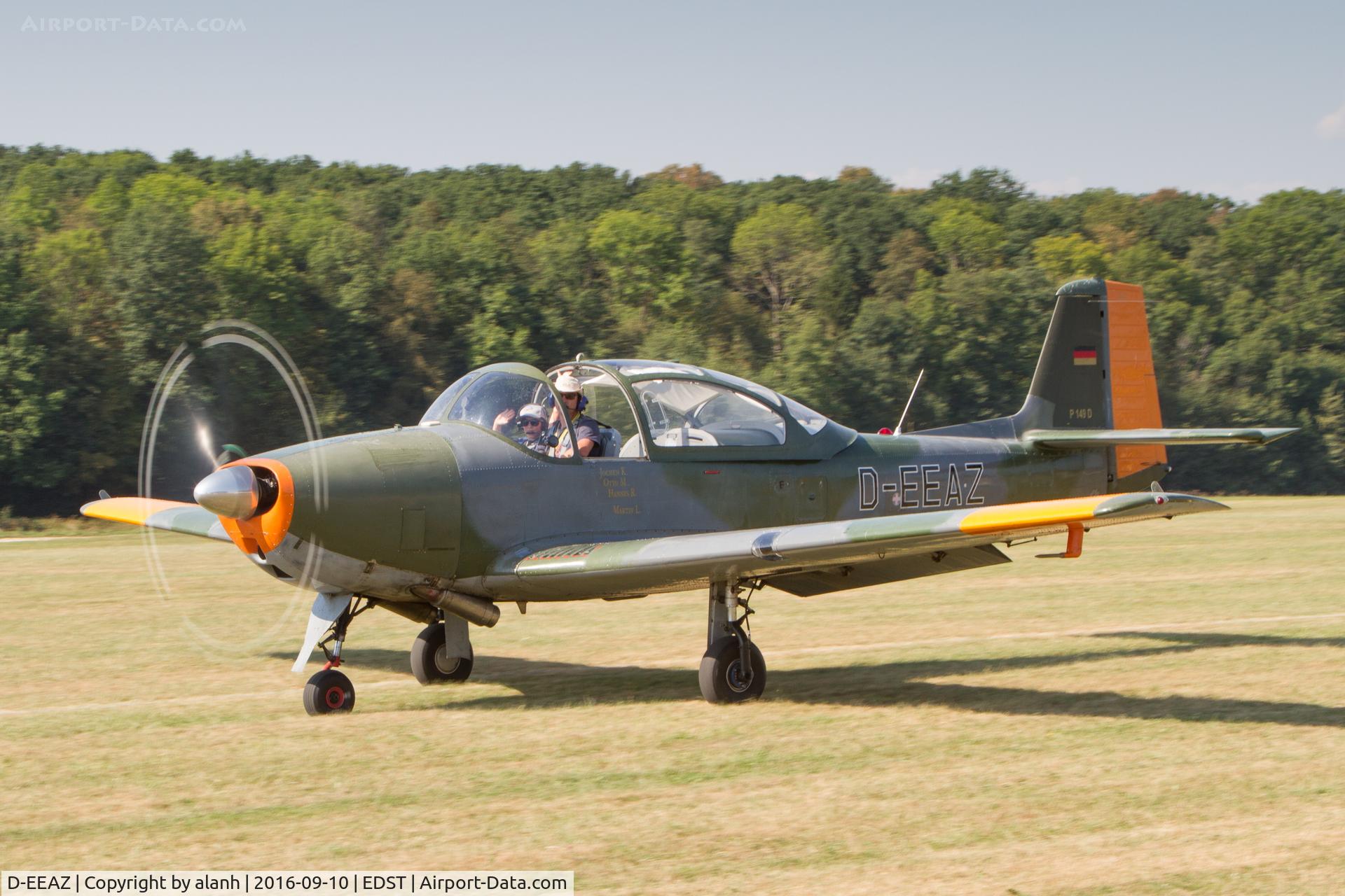 D-EEAZ, Focke-Wulf FWP-149D C/N 323, Taxying at the 2016 Hahnweide Oldtimer Fliegertreffen