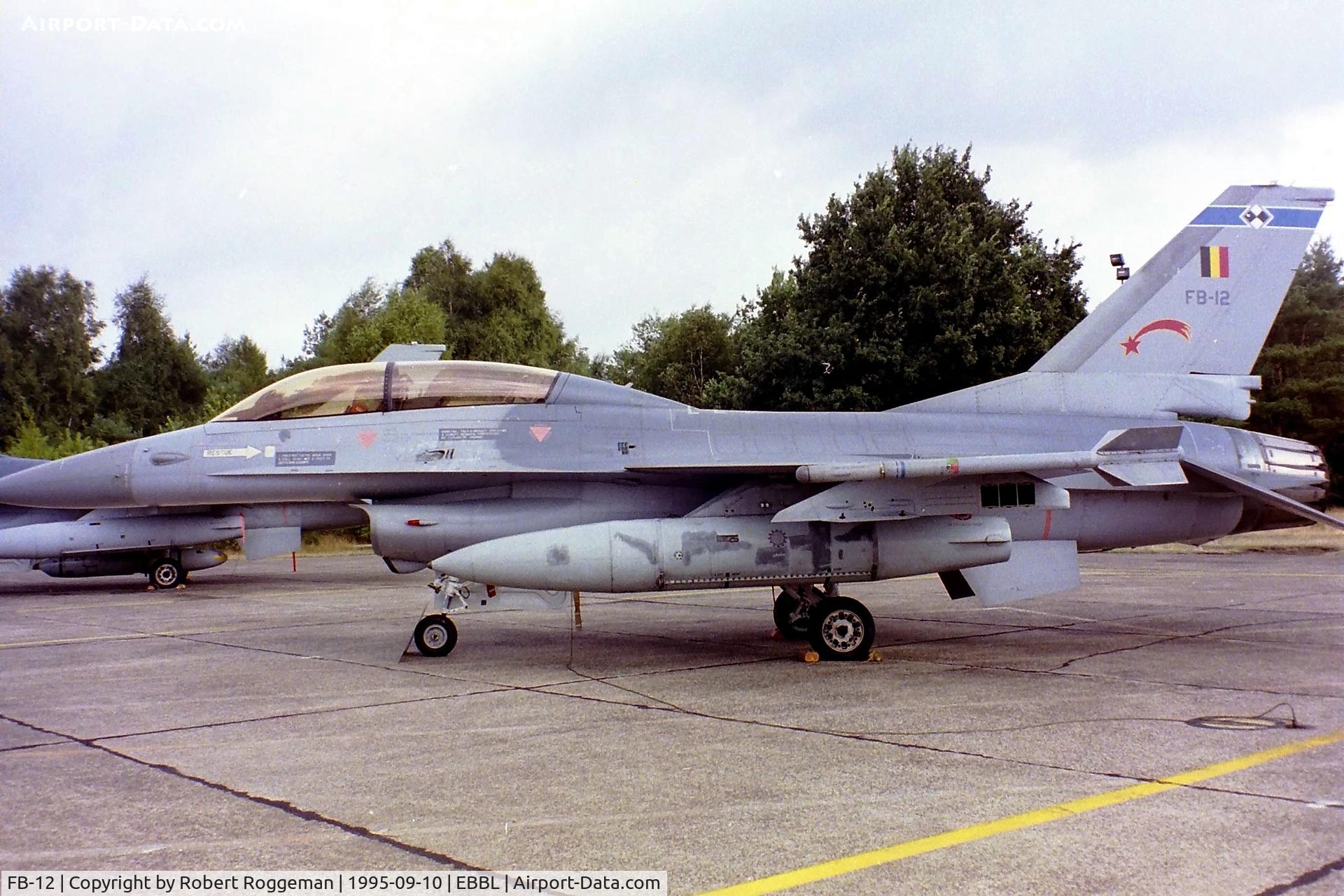 FB-12, 1982 SABCA F-16B Fighting Falcon C/N 6J-12, 2 SQN.FLORENNES.