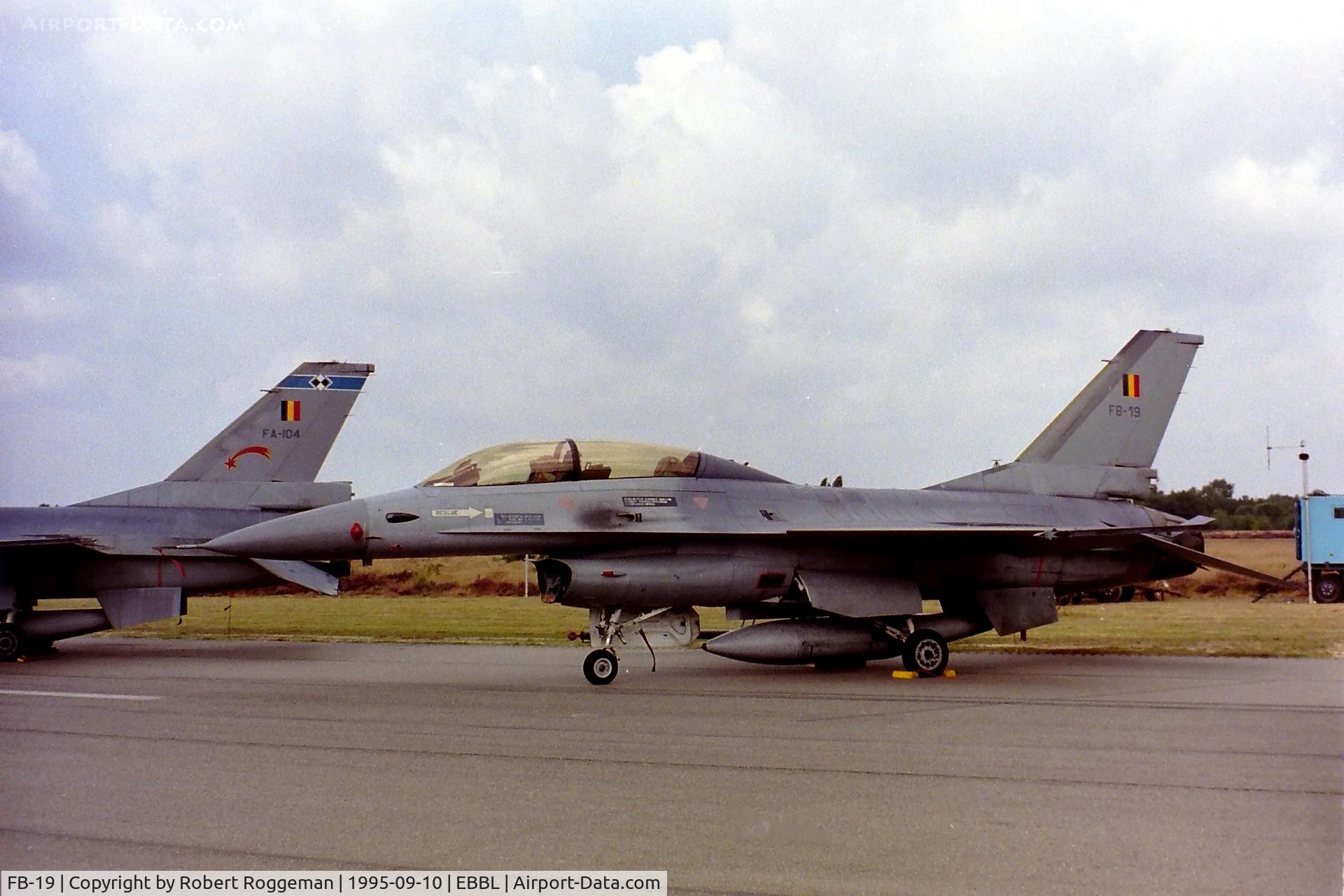 FB-19, SABCA F-16B Fighting Falcon C/N 6J-19, OCU.