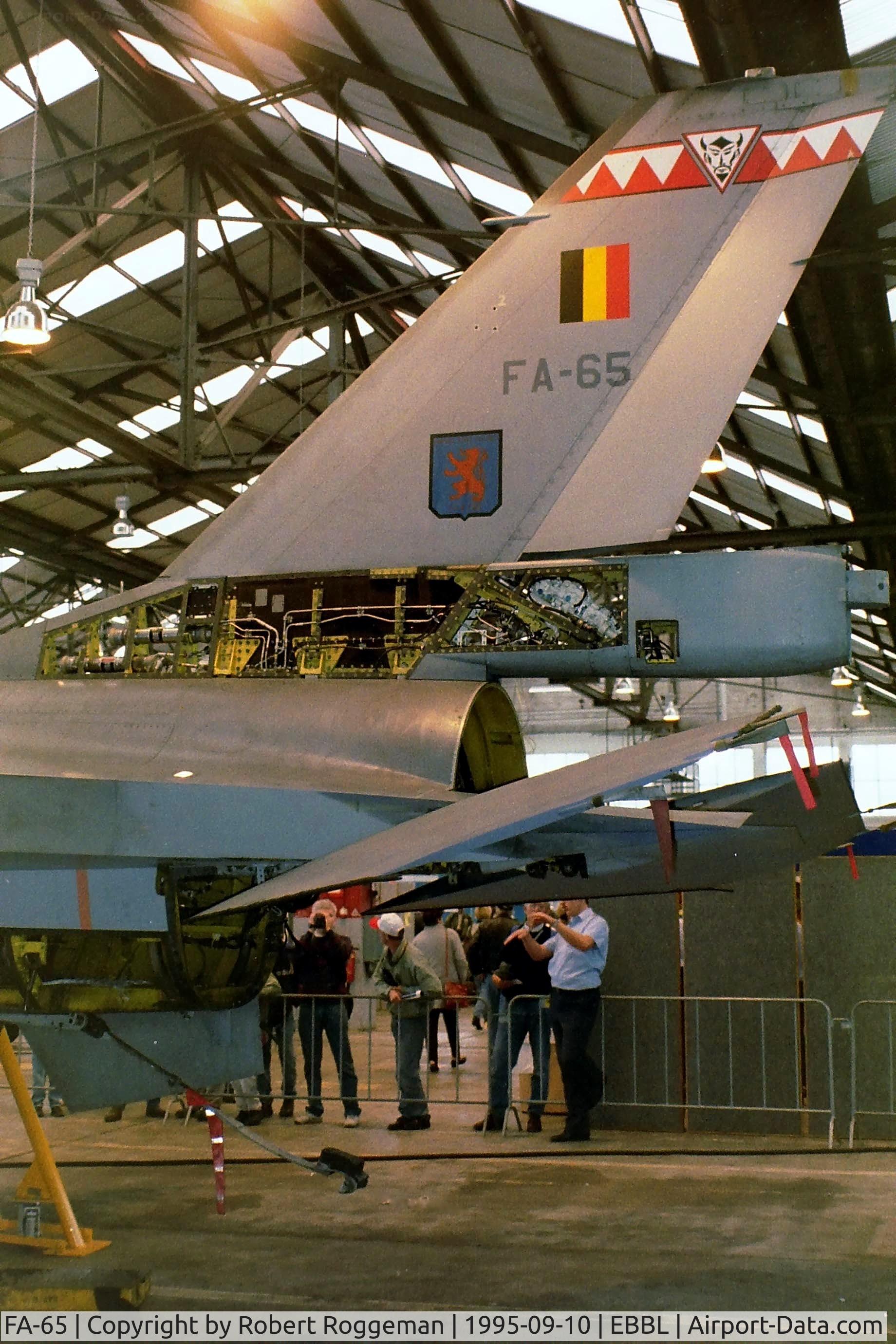 FA-65, 1980 SABCA F-16AM Fighting Falcon C/N 6H-65, F-16A.23 SQN.