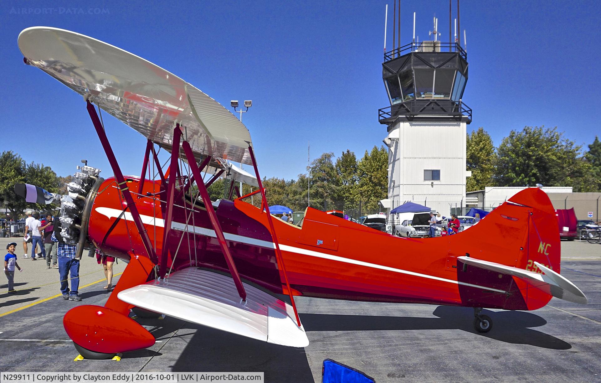 N29911, 1940 Waco UPF-7 C/N 5408, N29911 at the Livermore Airshow in California. 2016.