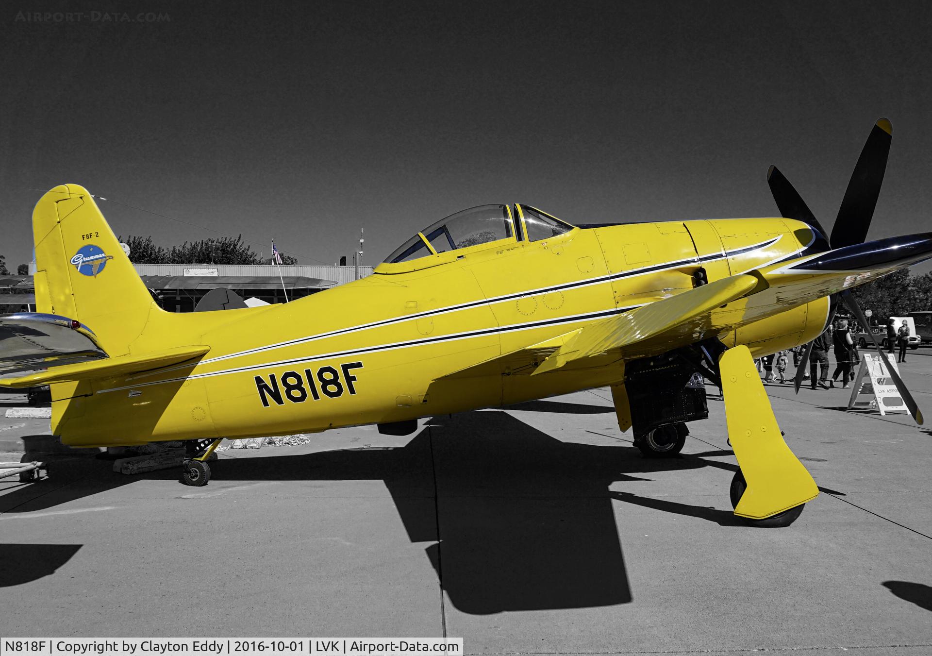 N818F, 1942 Grumman F8F-2 (G58) Bearcat C/N D.1053, N818F at Livermore Airshow in California.