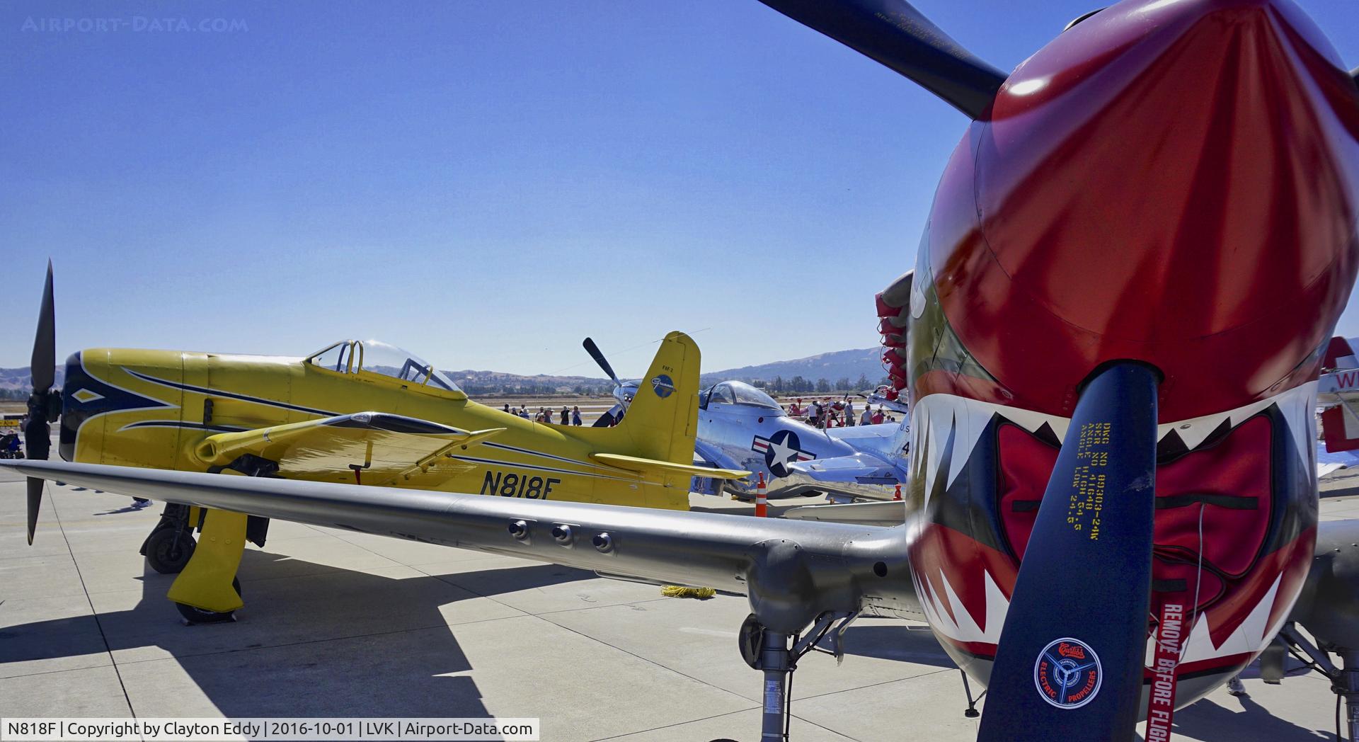N818F, 1942 Grumman F8F-2 (G58) Bearcat C/N D.1053, N818F at the Livermore Airport in California.