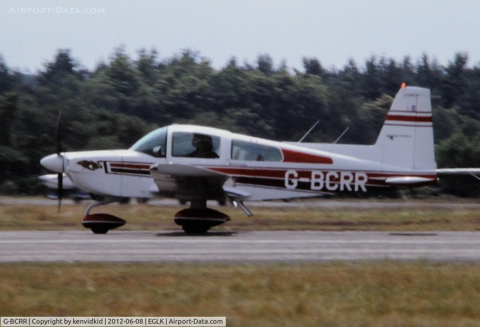 G-BCRR, 1974 Grumman American AA-5B Tiger C/N AA5B-0006, At Blackbushe.
