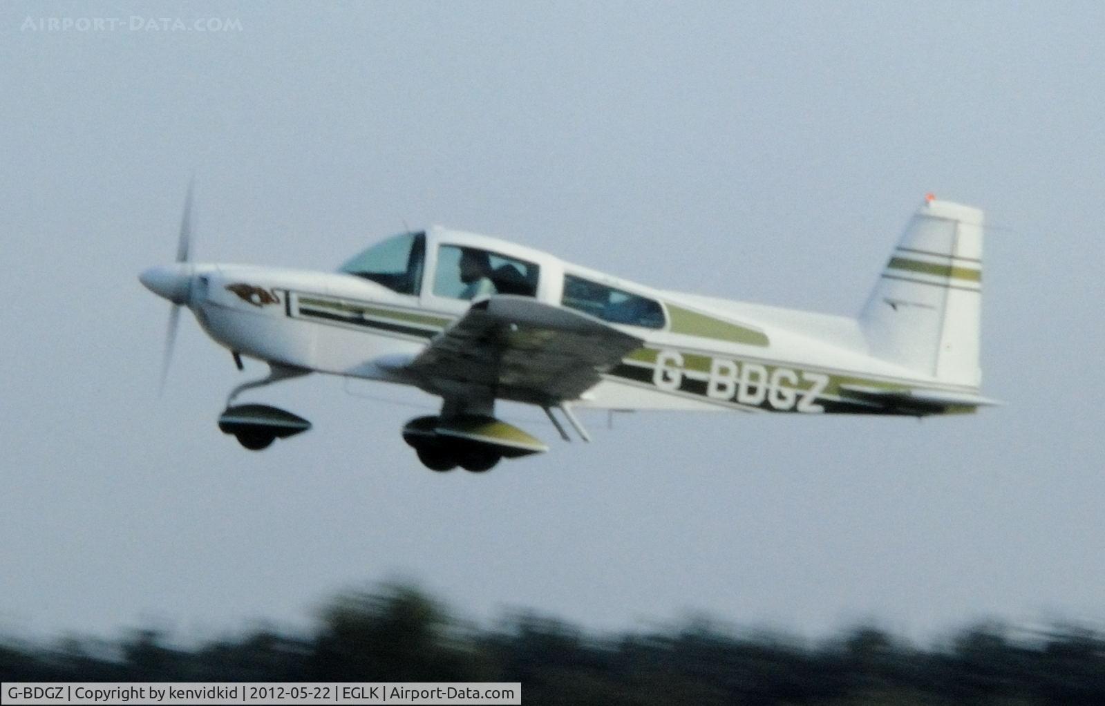 G-BDGZ, 1975 Grumman American AA-5B Tiger C/N AA5B-0090, At Blackbushe.