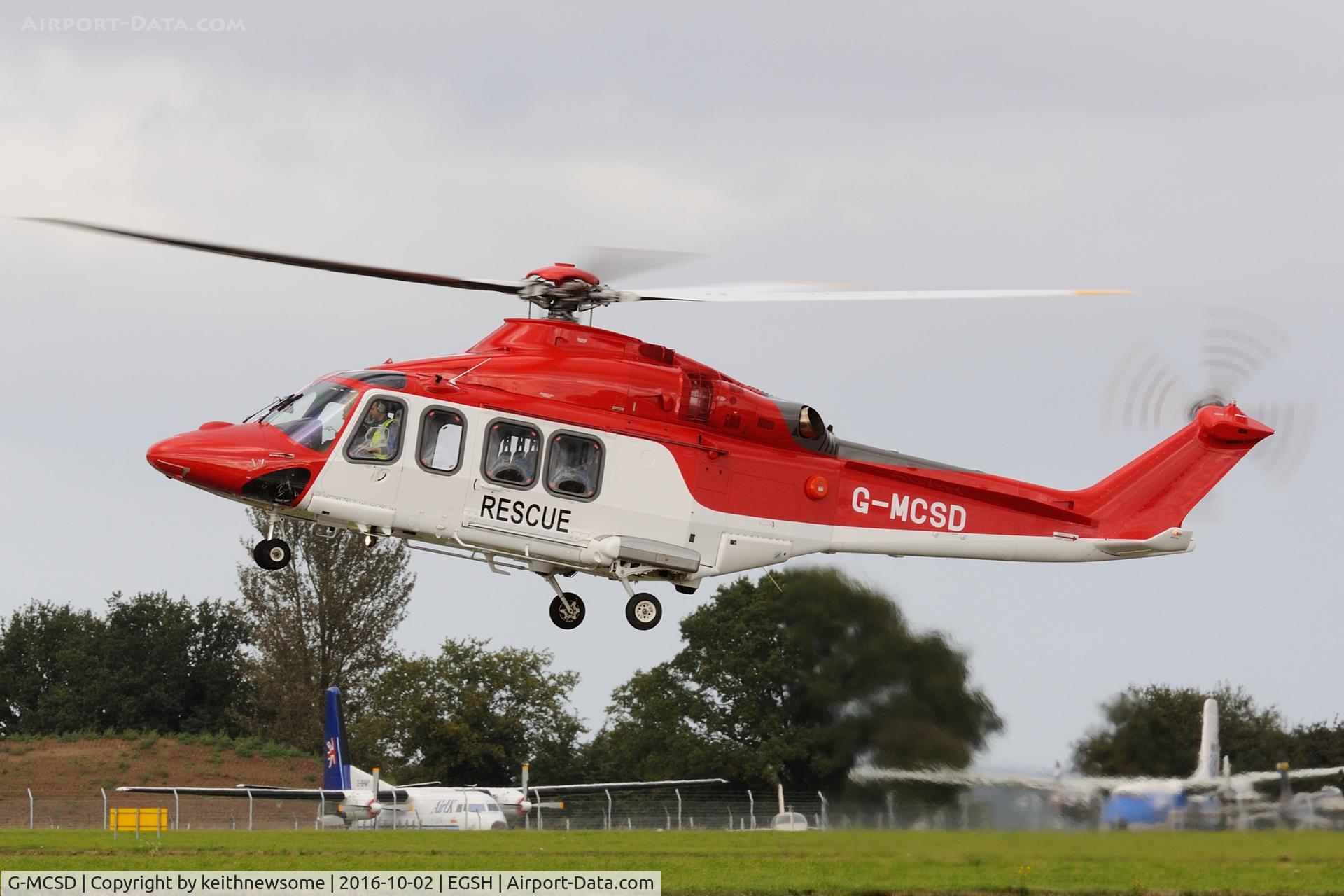 G-MCSD, 2014 AgustaWestland AW-139 C/N 41375, Second air test.