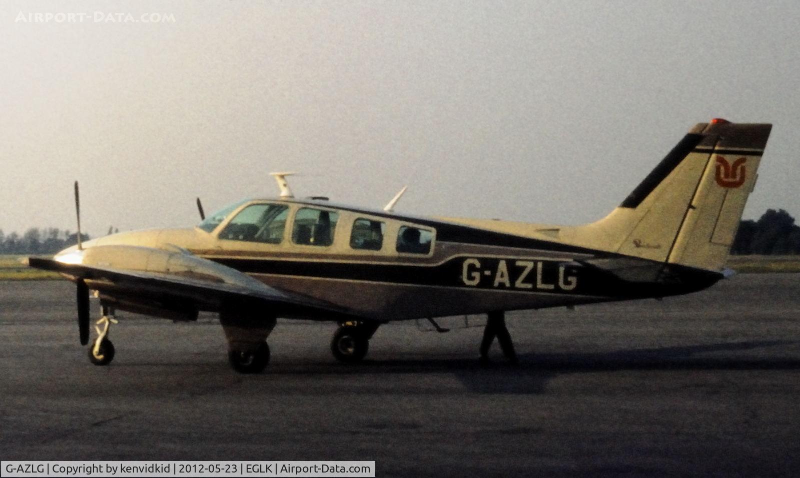 G-AZLG, 1971 Beech 58 Baron C/N TH-195, IDS Aircraft. At Blackbushe.