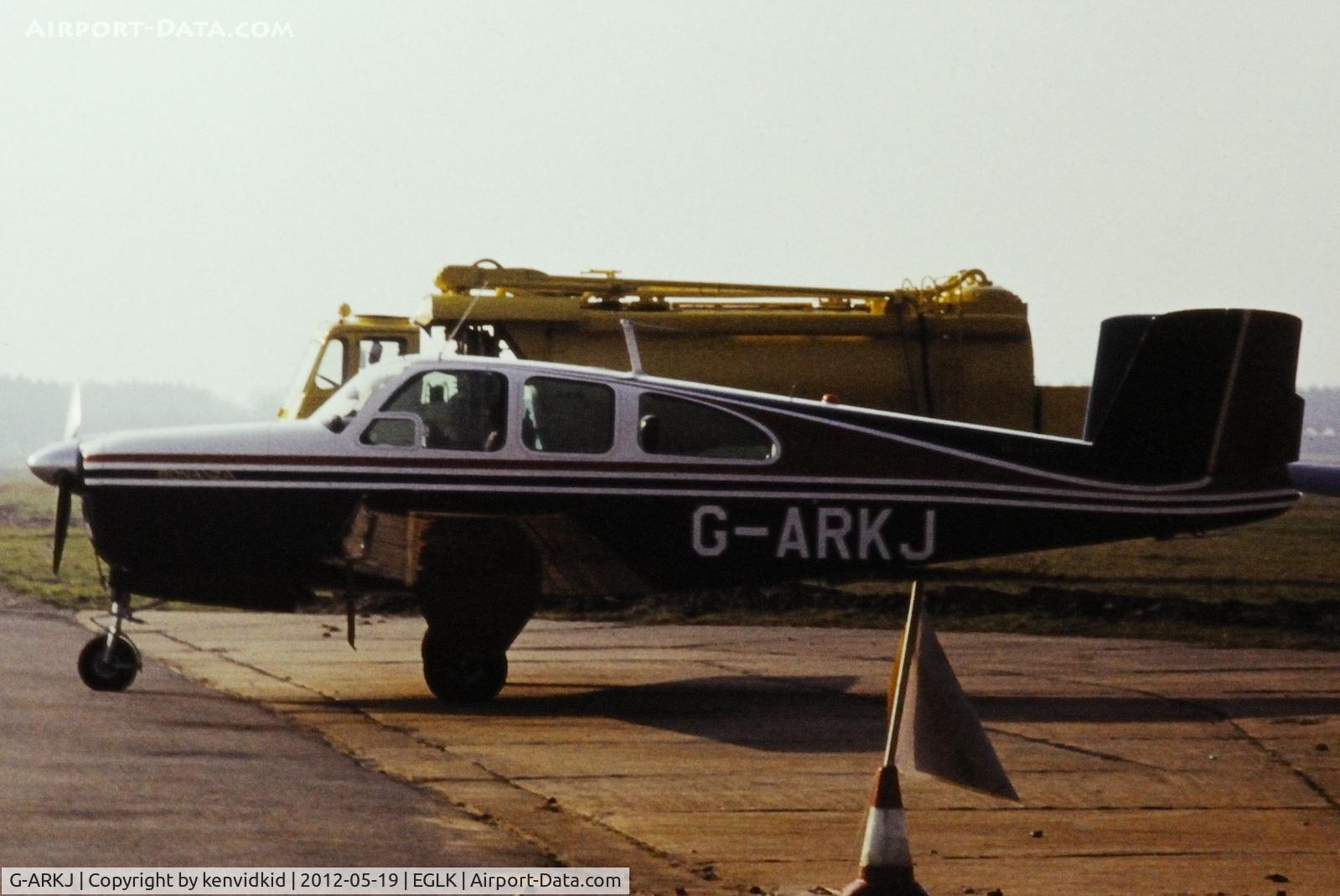 G-ARKJ, 1961 Beech N35 Bonanza C/N D-6736, At Blackbushe.