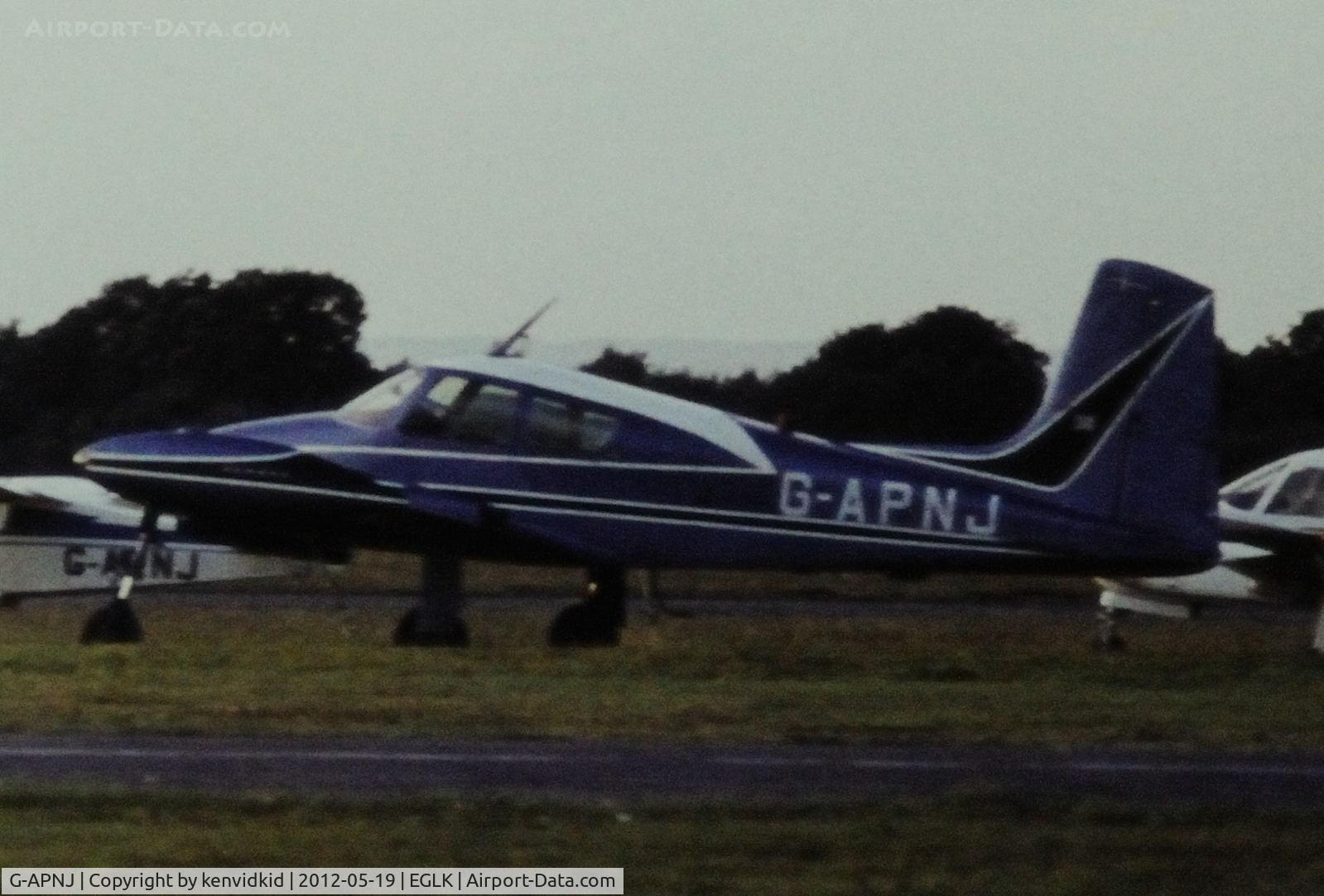 G-APNJ, Cessna 310 C/N 35335, At Blackbushe.