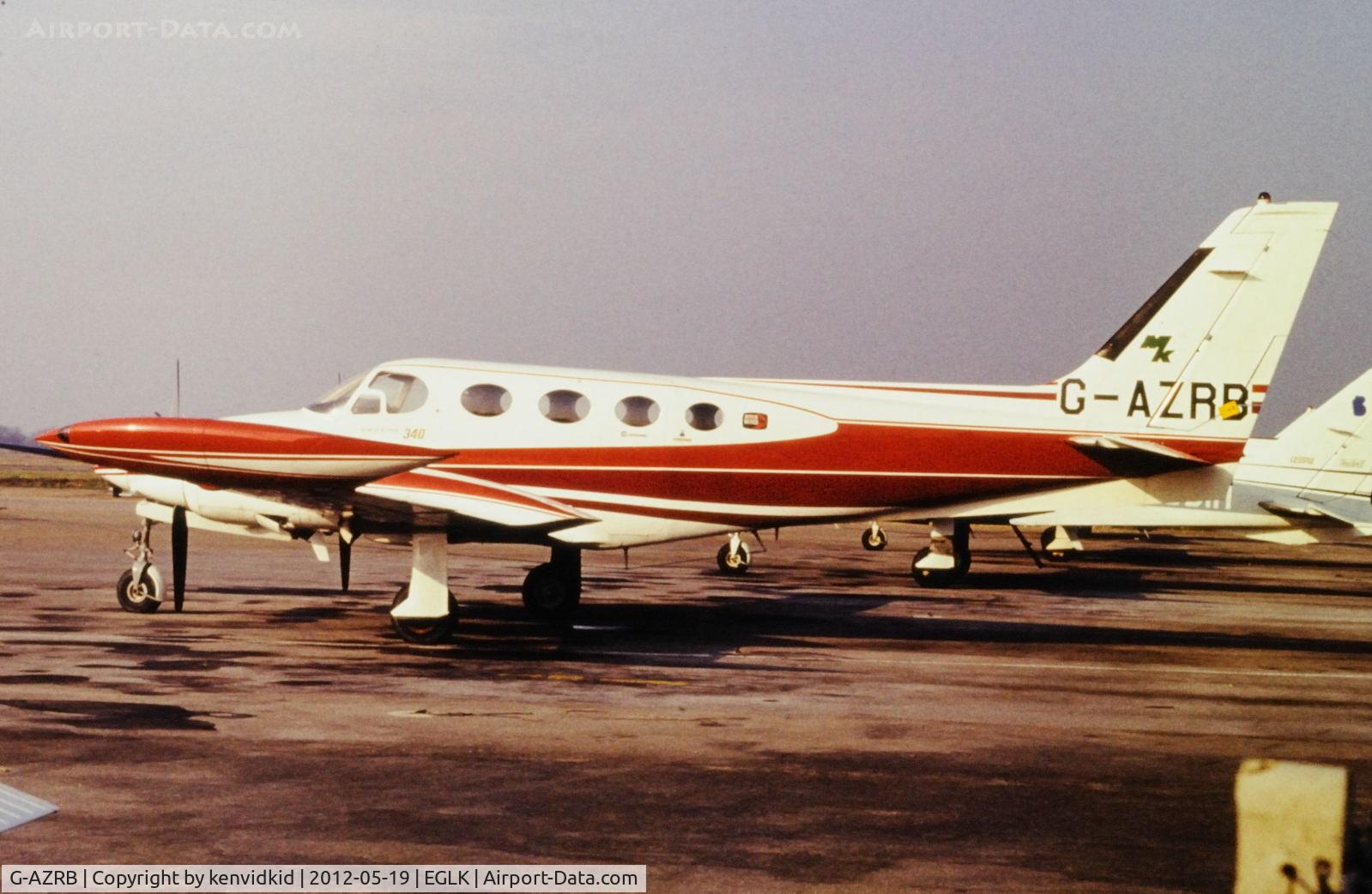 G-AZRB, 1972 Cessna 340 C/N 340-0056, At Blackbushe.