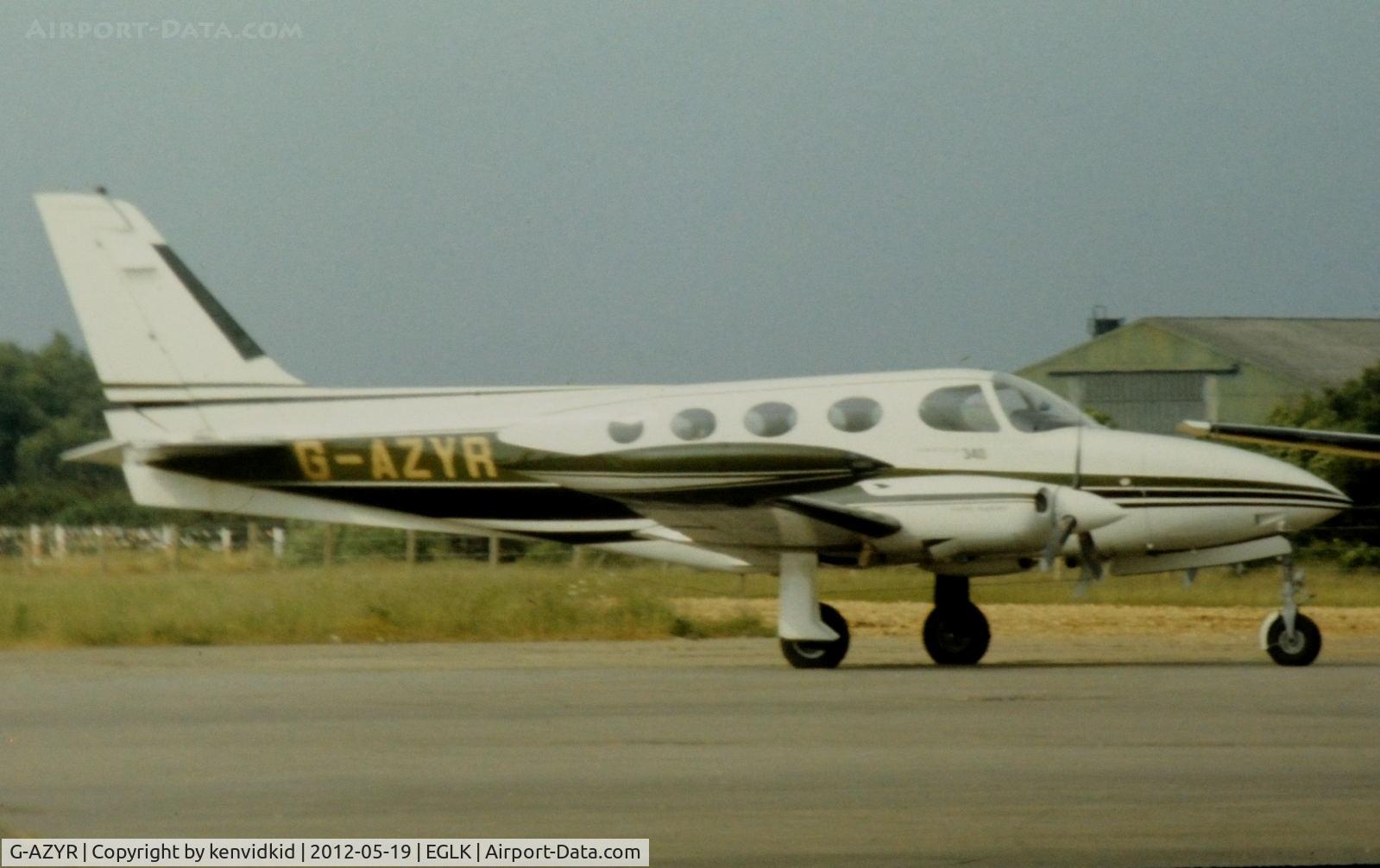 G-AZYR, 1972 Cessna 340 C/N 340-0063, At Blackbushe.