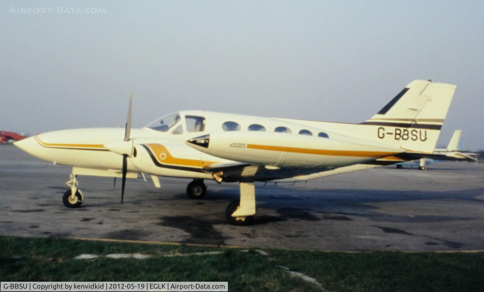 G-BBSU, 1974 Cessna 421B Golden Eagle C/N 421B-0605, At Blackbushe.