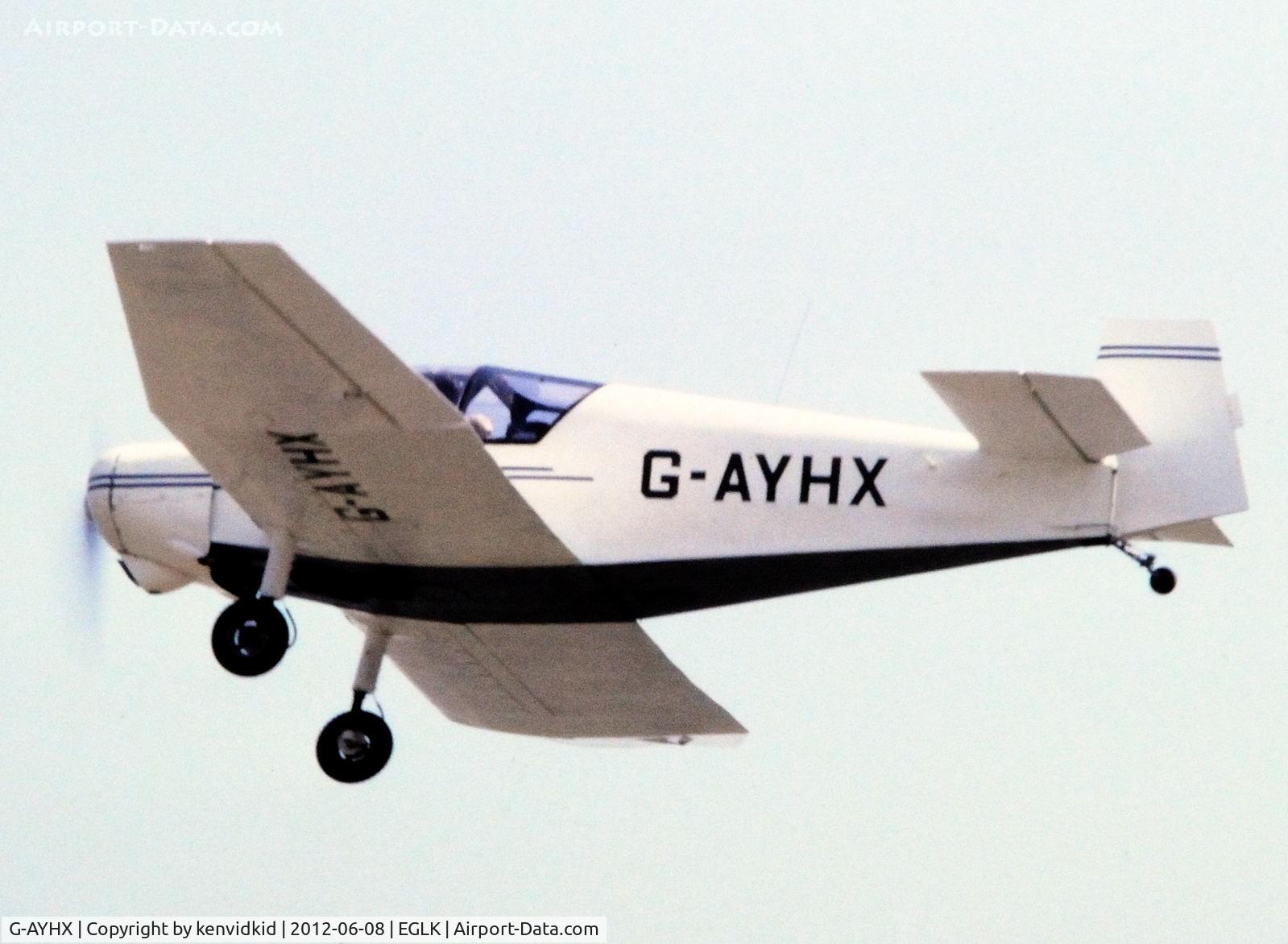G-AYHX, 1958 SAN Jodel D-117A C/N 903, At Blackbushe.