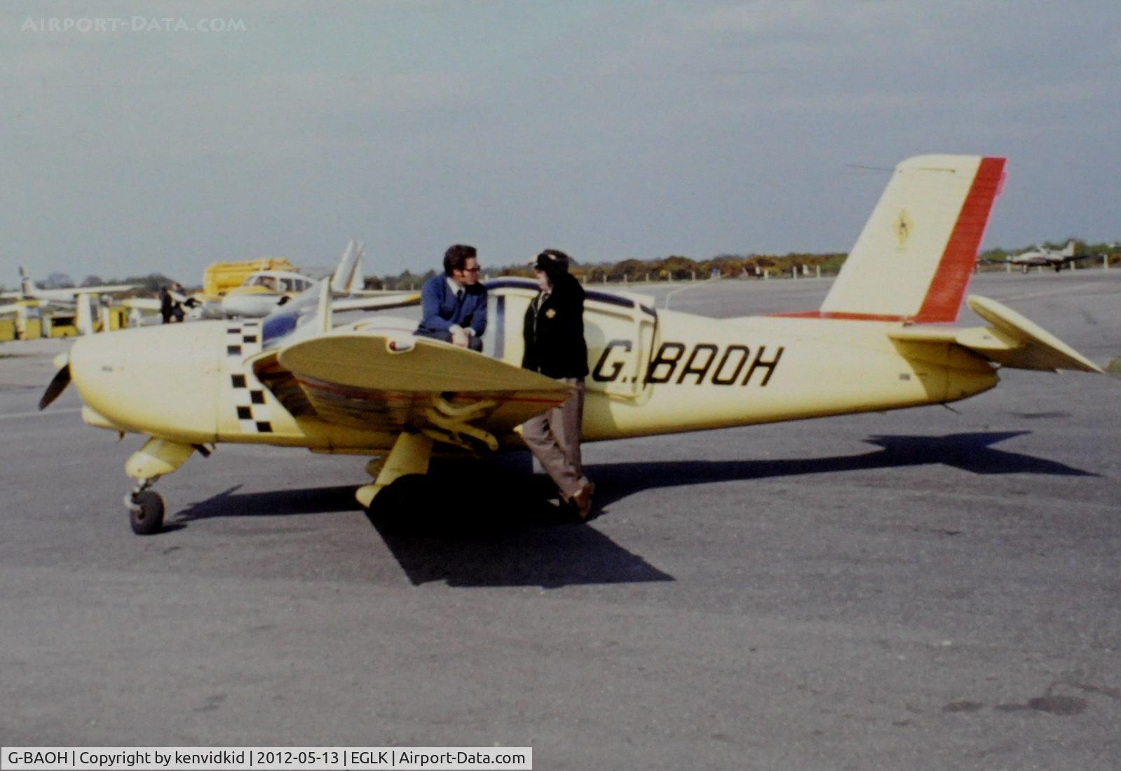 G-BAOH, 1973 Socata MS-880B Rallye Club C/N 2250, At Blackbushe.
