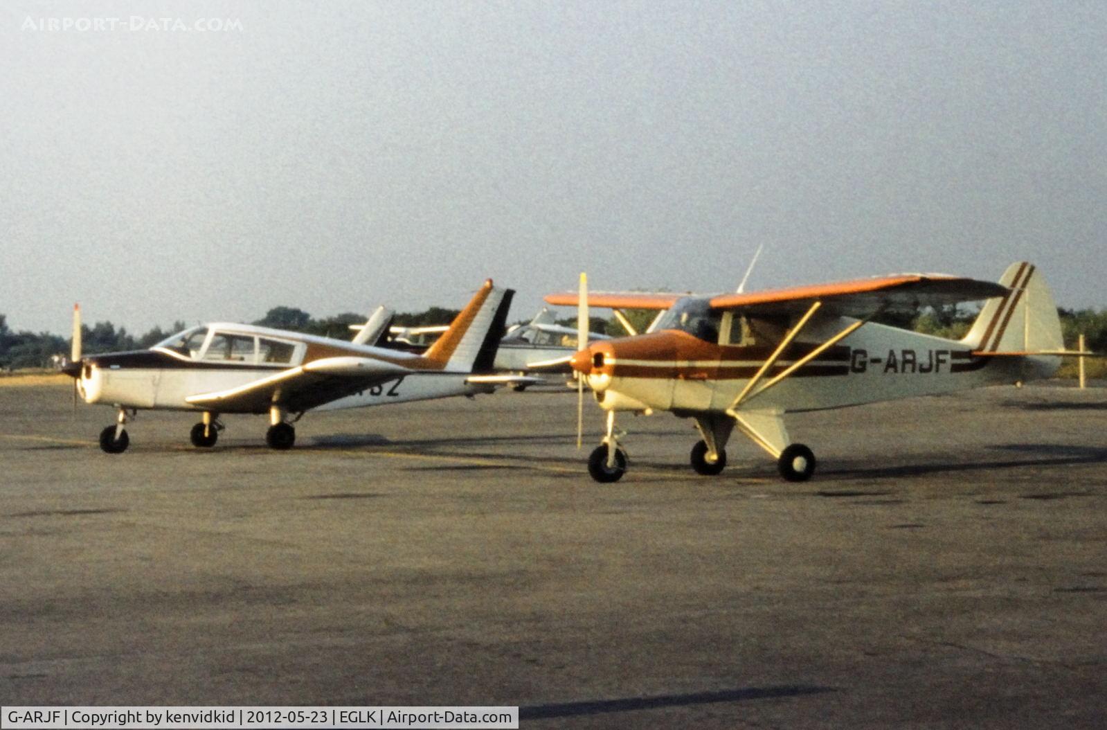 G-ARJF, 1961 Piper PA-22-108 Colt Colt C/N 22-8199, At Blackbushe.