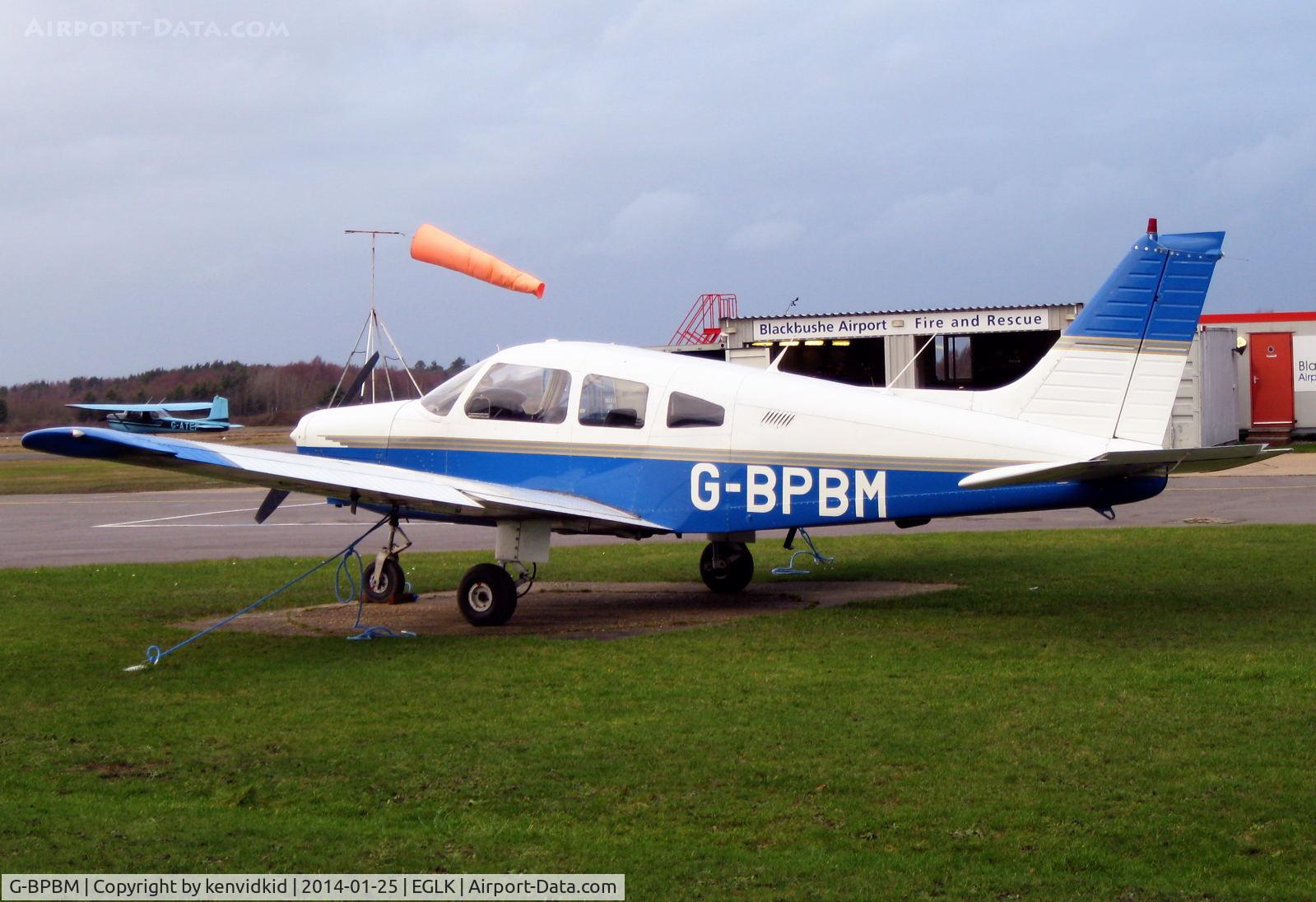 G-BPBM, 1979 Piper PA-28-161 Cherokee Warrior II C/N 28-7916272, At Blackbushe.