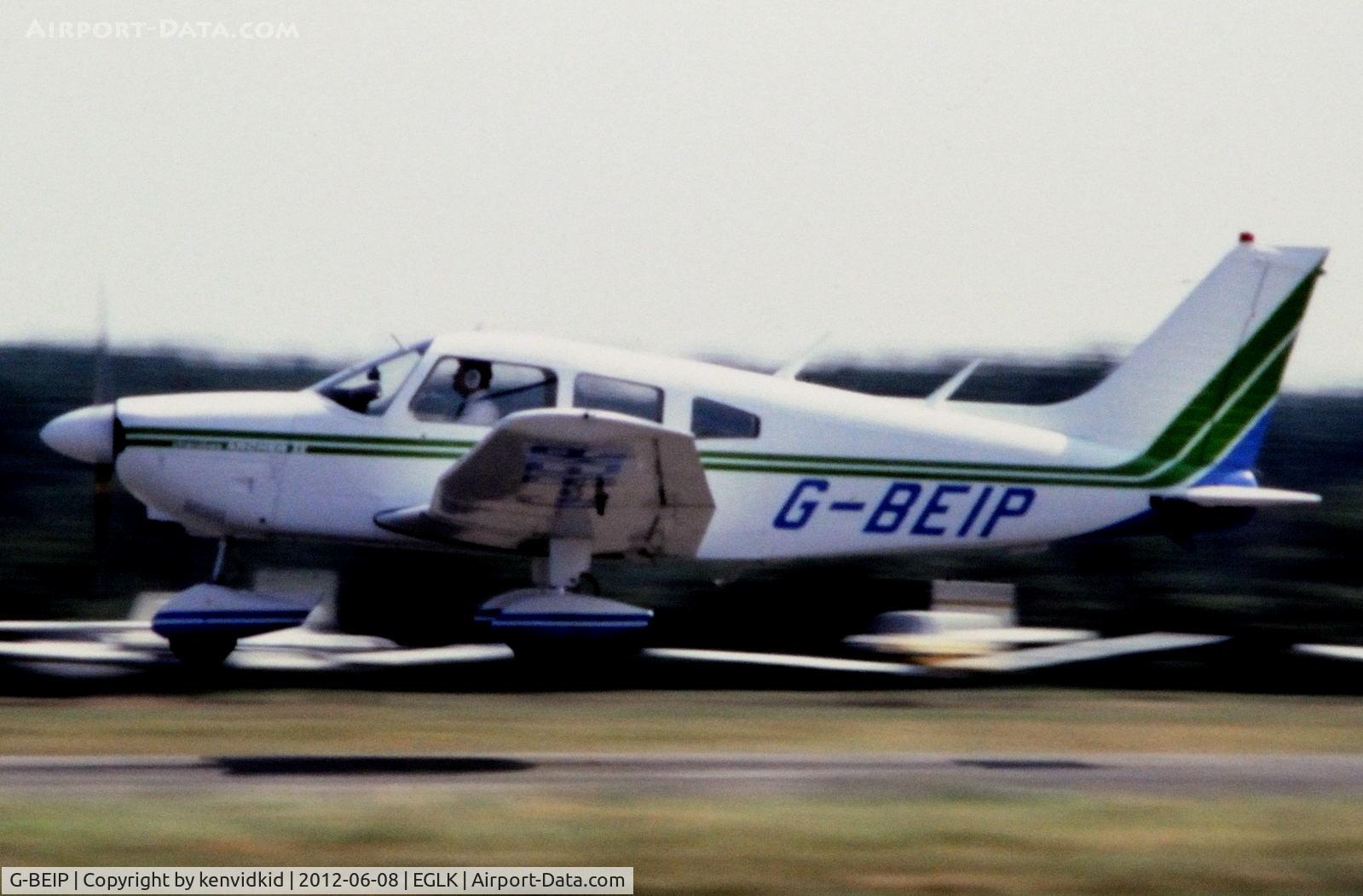 G-BEIP, 1976 Piper PA-28-181 Cherokee Archer II C/N 28-7790158, At Blackbushe.