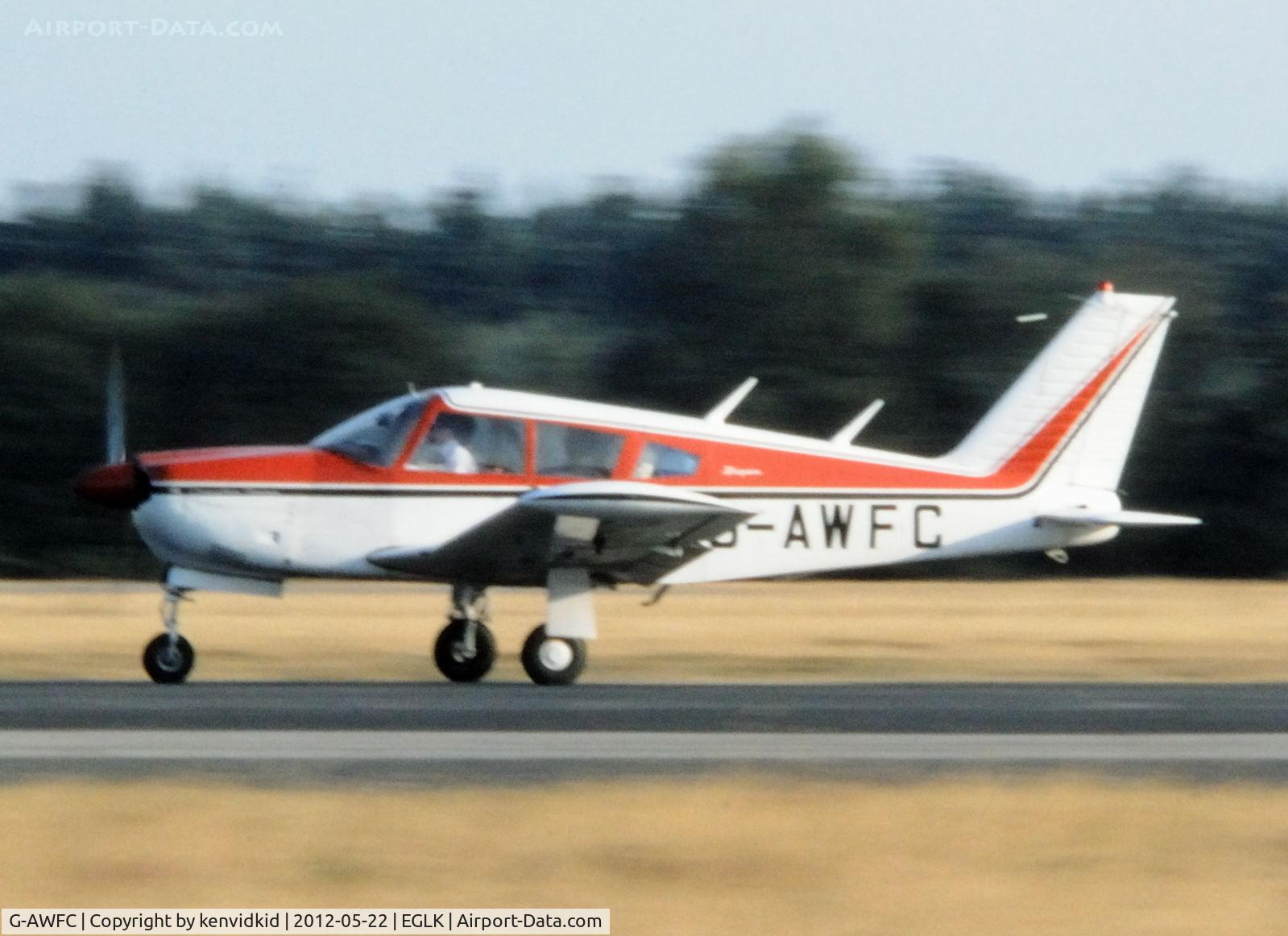 G-AWFC, 1968 Piper PA-28R-180 Cherokee Arrow C/N 28R-30670, At Blackbushe.