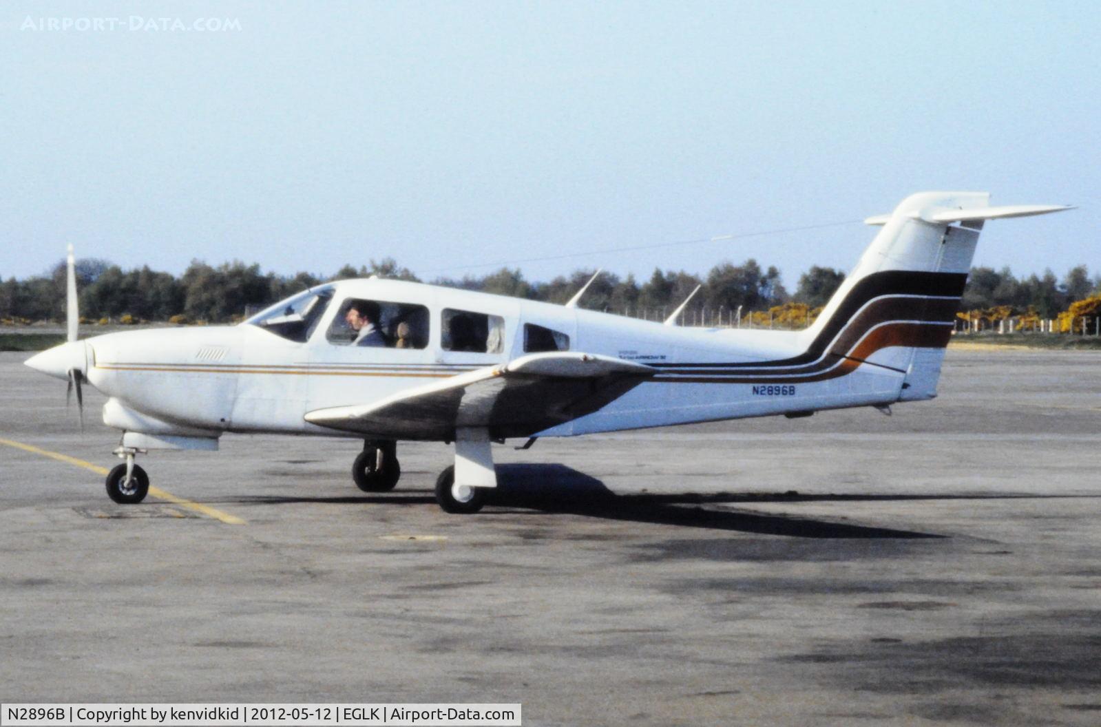 N2896B, 1979 Piper PA-28RT-201T Turbo Arrow IV C/N 28R-7931247, At Blackbushe.