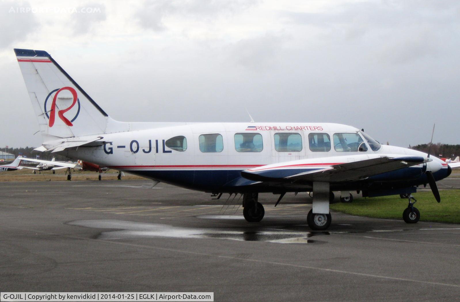 G-OJIL, 1976 Piper PA-31-350 Navajo Chieftain Chieftain C/N 31-7652175, At Blackbushe.
