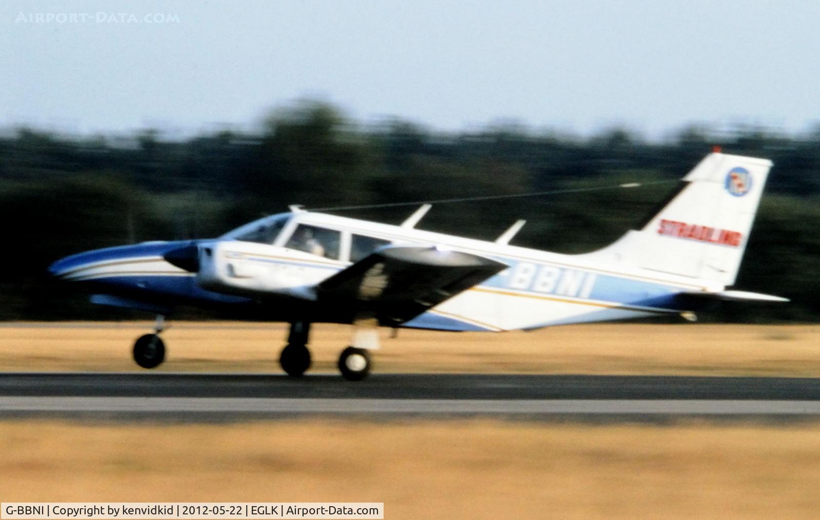 G-BBNI, 1973 Piper PA-34-200 Seneca C/N 34-7350312, At Blackbushe.