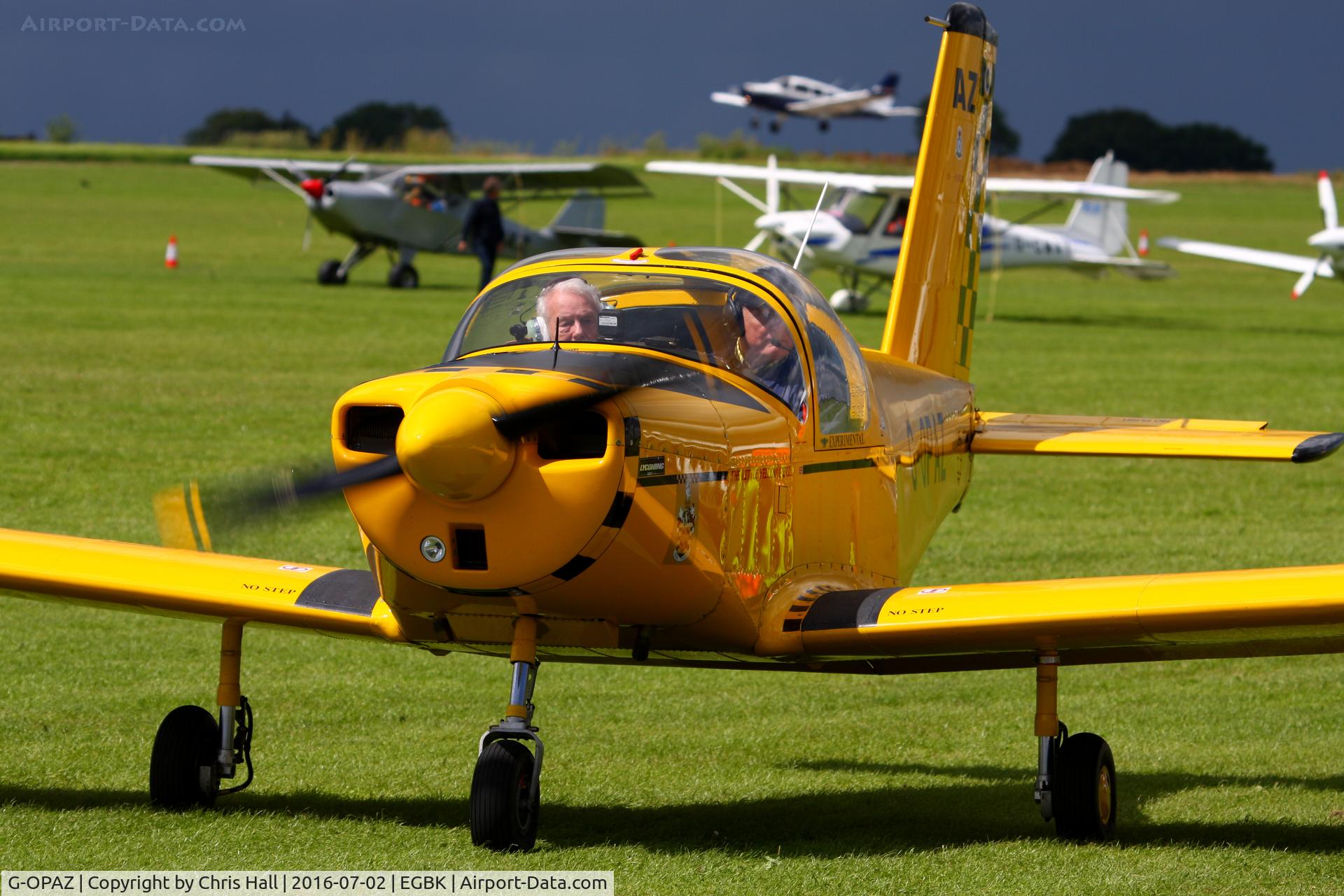 G-OPAZ, 2001 Pazmany PL-2 C/N PFA 069-10673, at Aeroexpo 2016