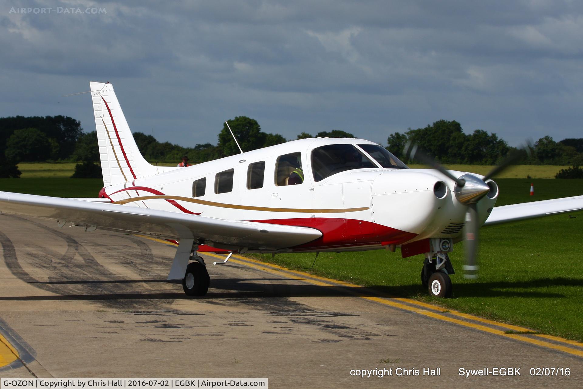 G-OZON, 2005 Piper PA-32R-301T II TC Turbo Saratoga C/N 3257393, at Aeroexpo 2016