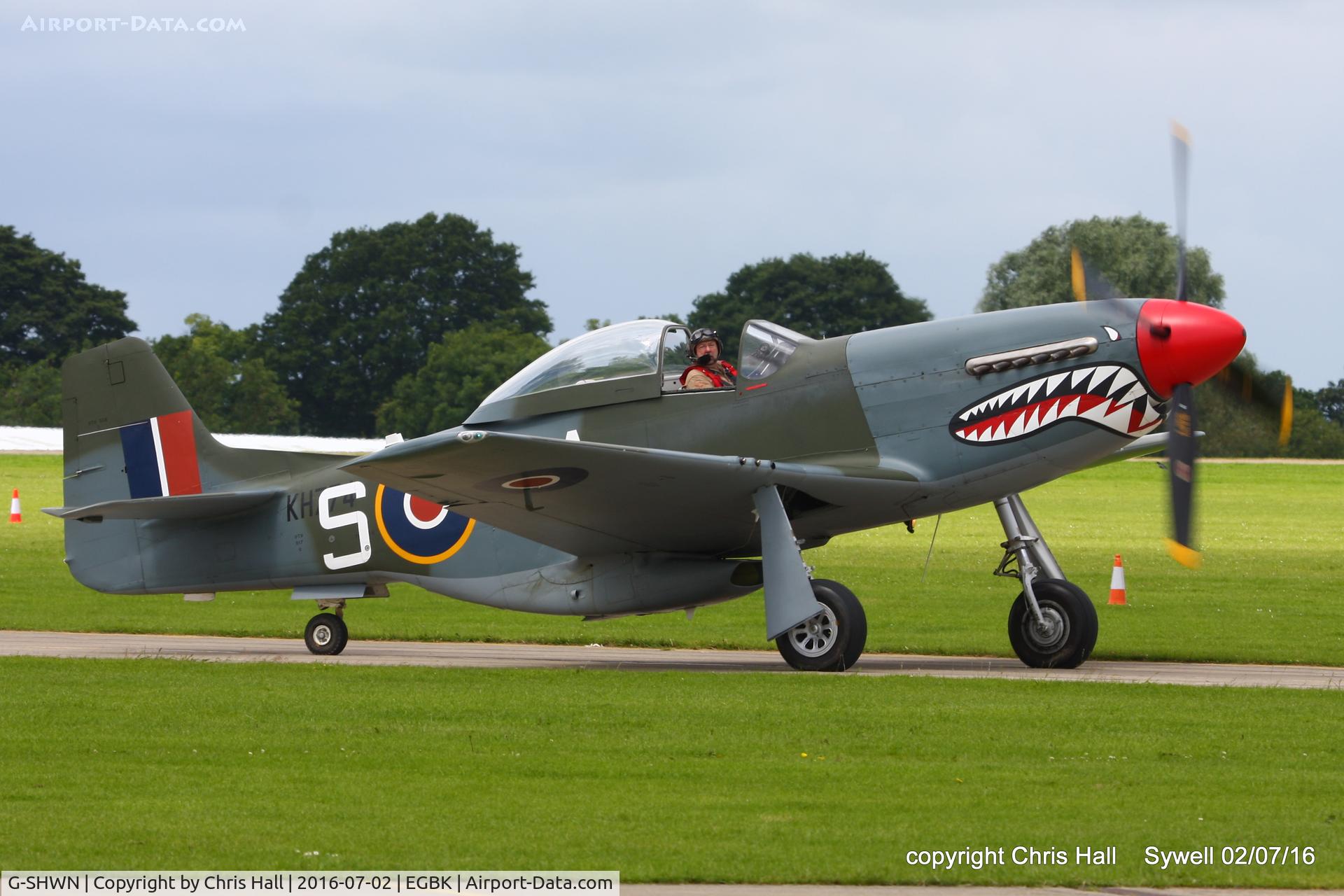 G-SHWN, 1944 North American P-51D Mustang C/N 122-40417, at Aeroexpo 2016
