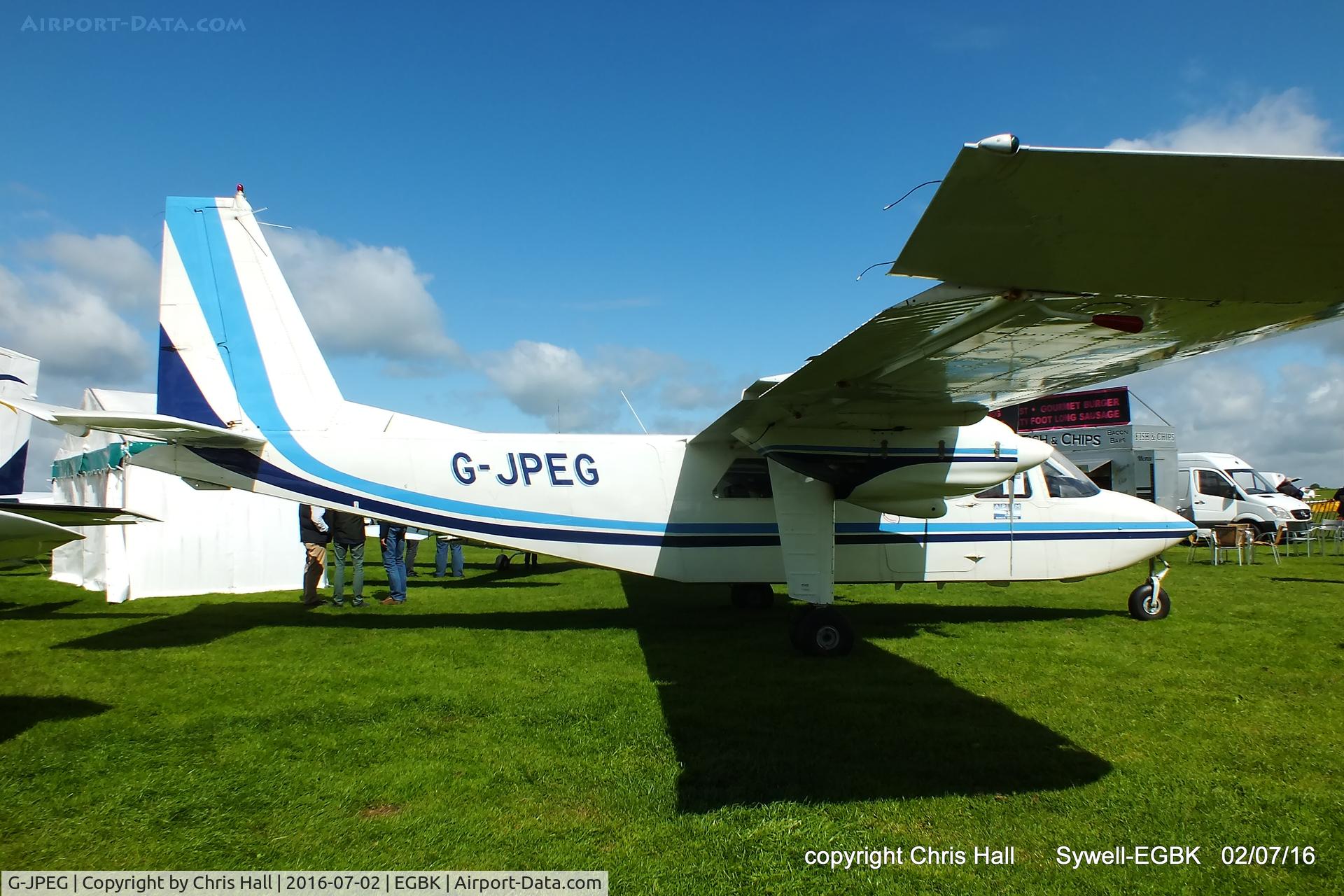 G-JPEG, 1976 Britten-Norman BN-2A-20 Islander C/N 541, at Aeroexpo 2016