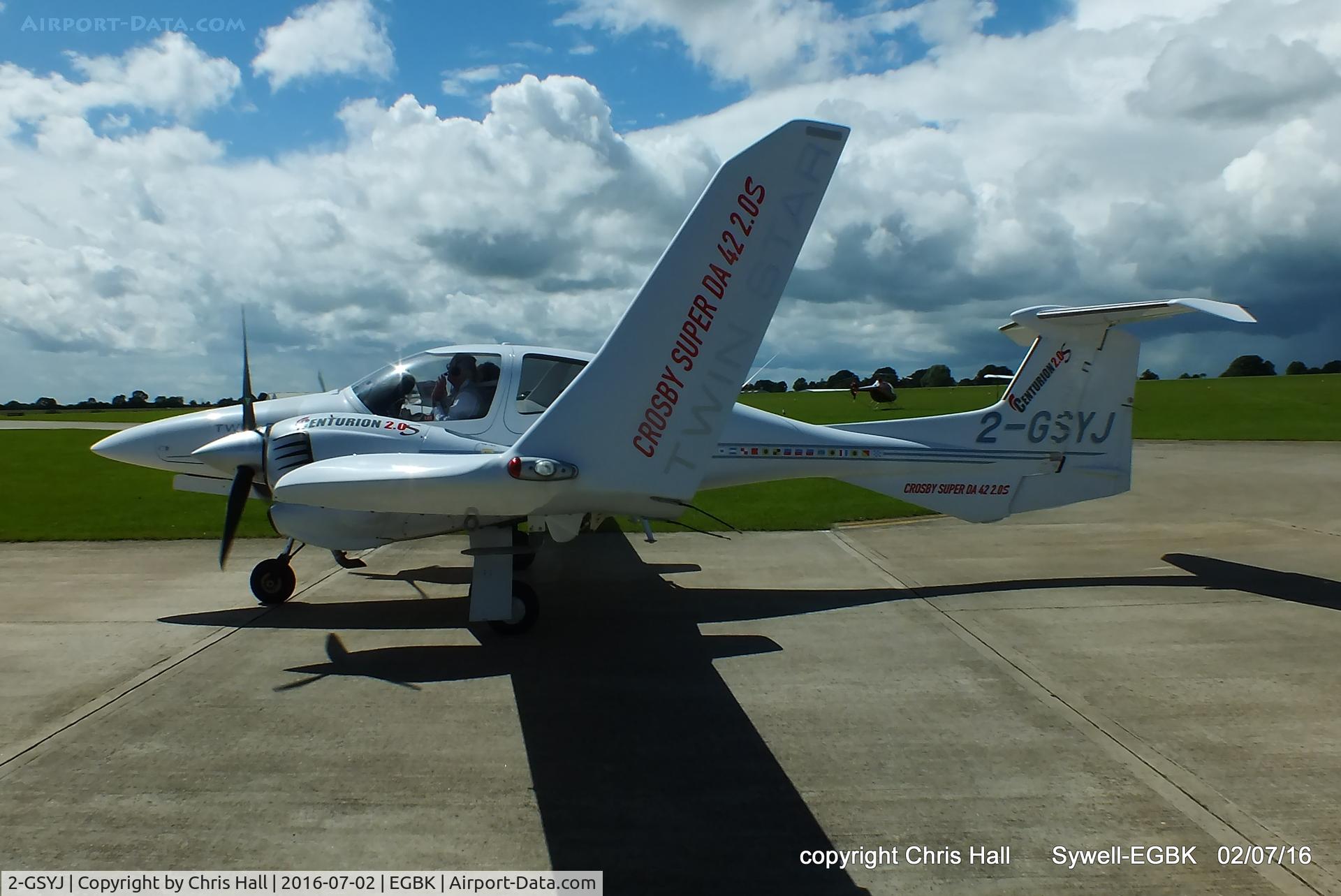 2-GSYJ, 2006 Diamond DA-42 Twin Star C/N 42.135, at Aeroexpo 2016