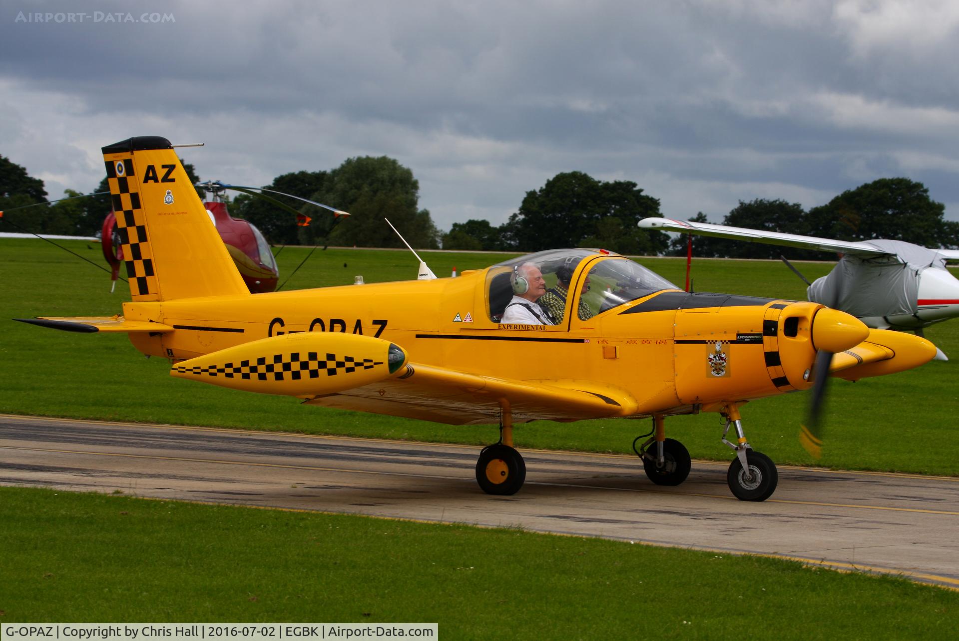 G-OPAZ, 2001 Pazmany PL-2 C/N PFA 069-10673, at Aeroexpo 2016