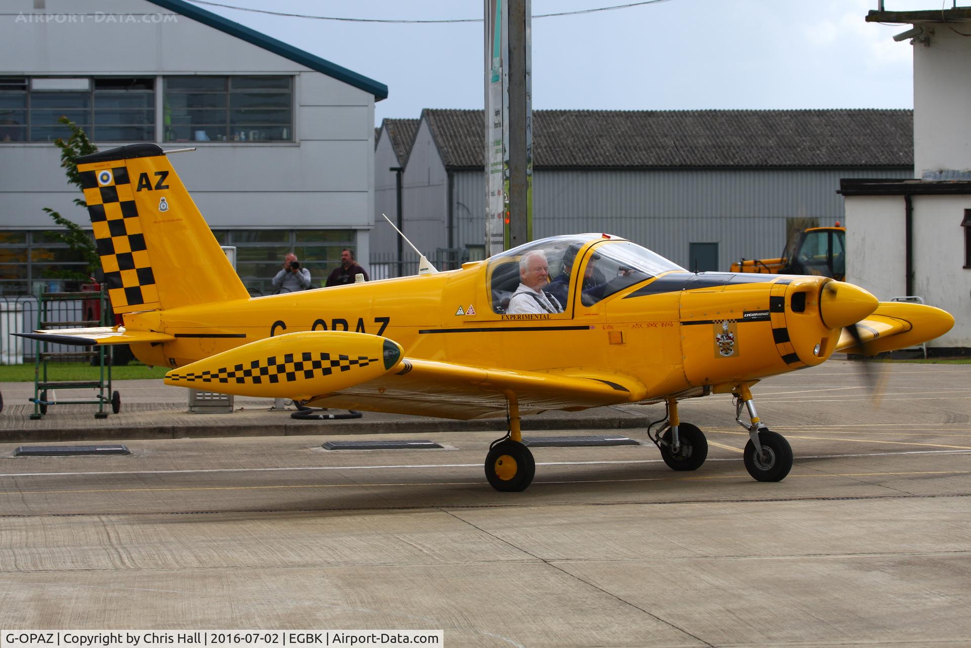 G-OPAZ, 2001 Pazmany PL-2 C/N PFA 069-10673, at Aeroexpo 2016