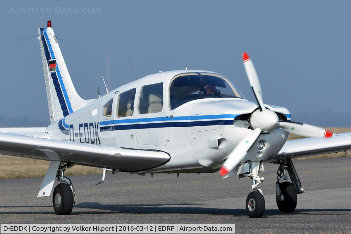 D-EDDK, 1975 Piper PA-28R-200 Cherokee Arrow C/N 28R-7535189, at Pirmasens