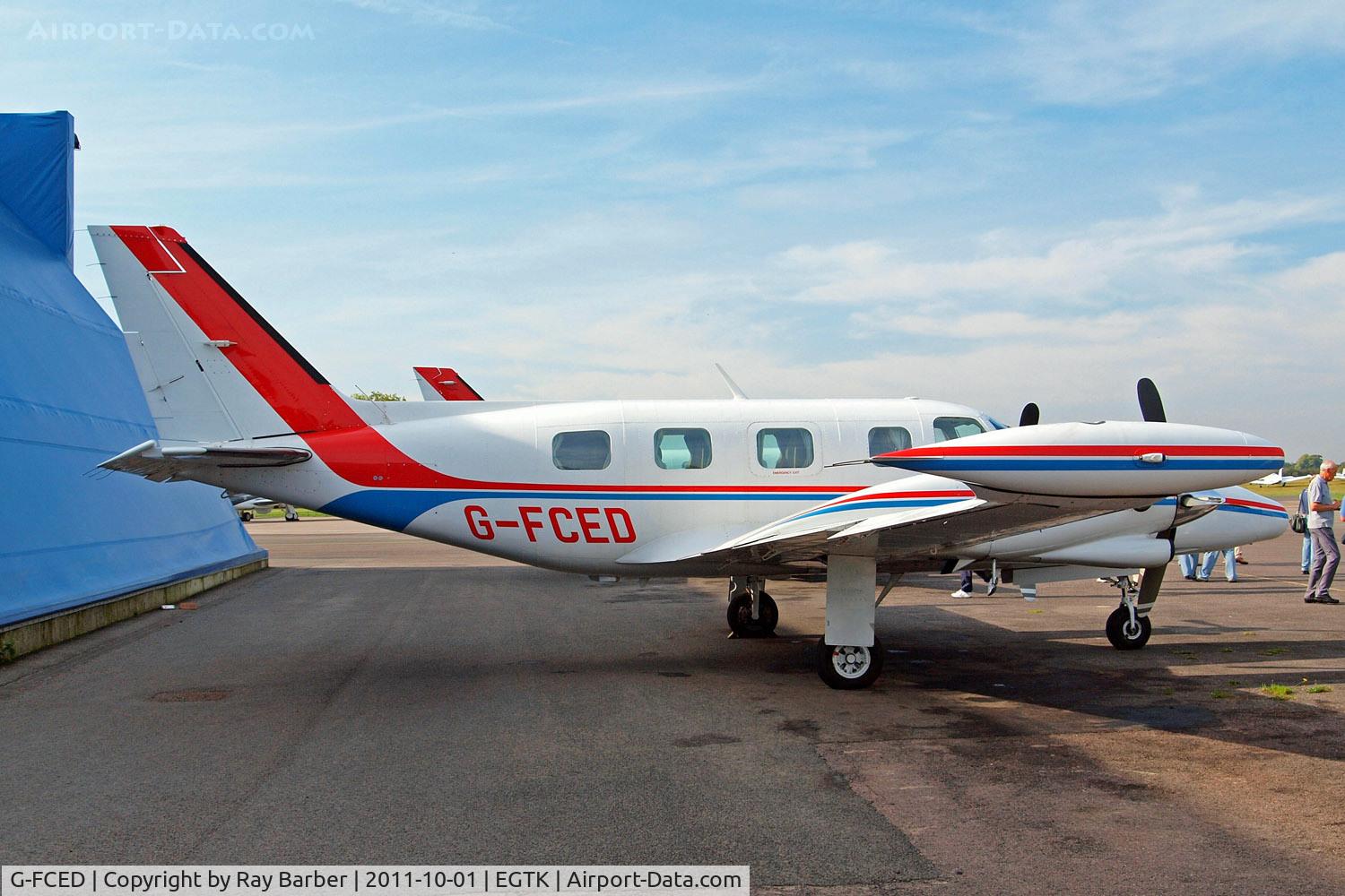 G-FCED, 1981 Piper PA-31T2-620 Cheyenne IIXL C/N 31T-8166013, Piper PA-31T2 Cheyenne IIXL [31T-8166013] (Air Medical) Oxford-Kidlington~G 01/10/2011