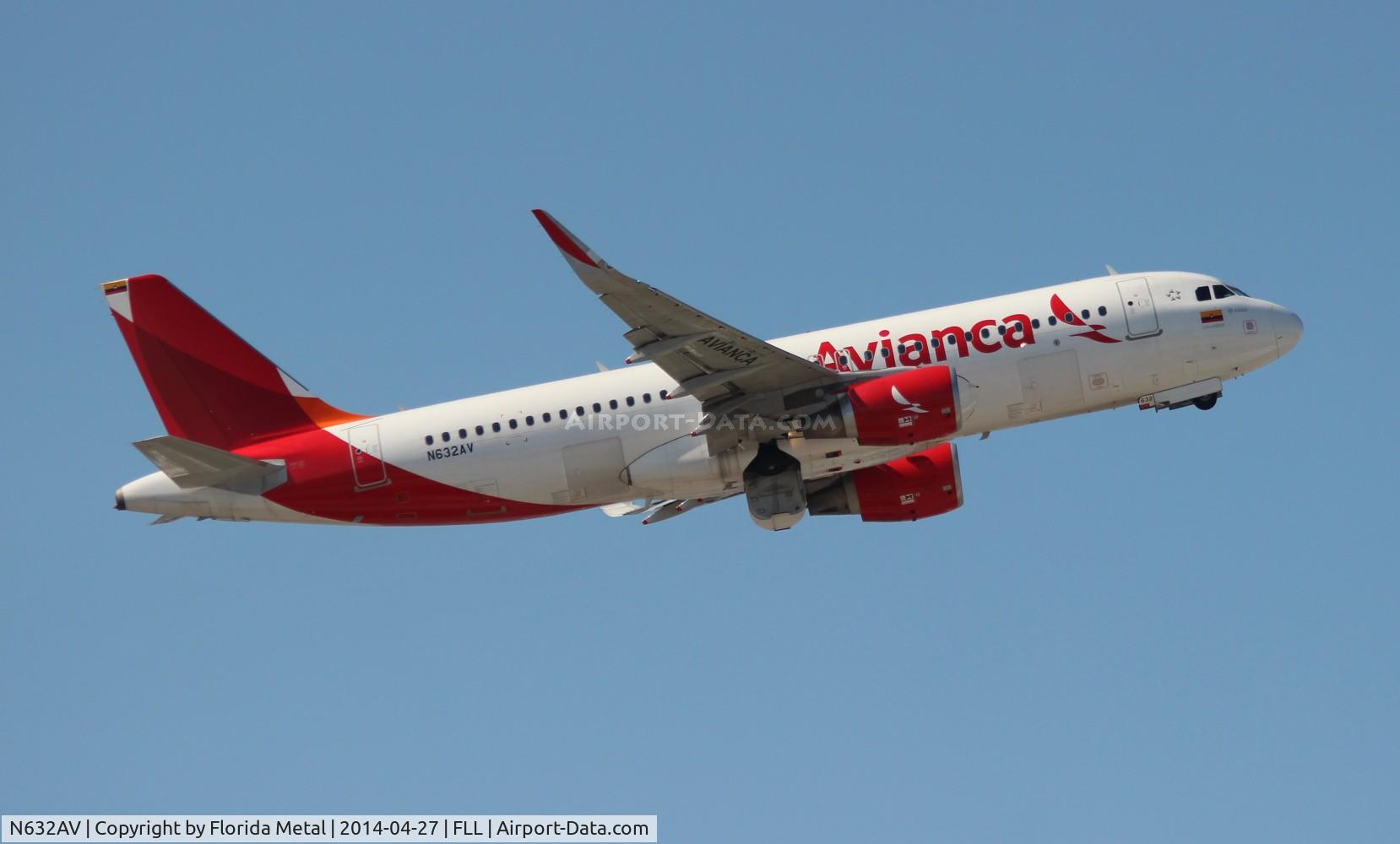 N632AV, 2013 Airbus A320-214 C/N 5632, Avianca